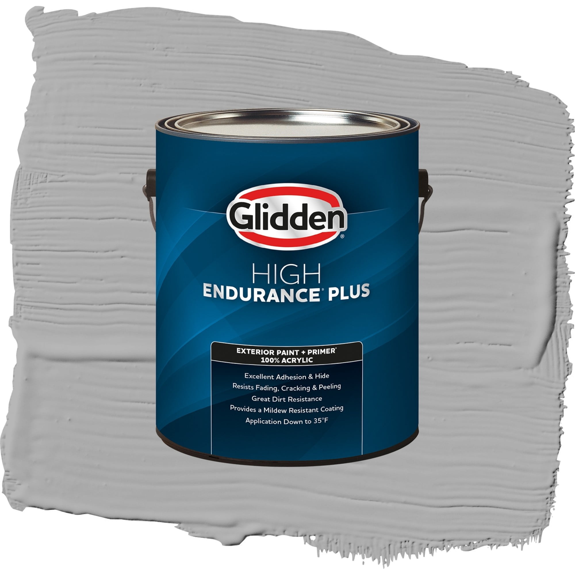Glidden High Endurance Plus Flagstone Semi Gloss Exterior Paint and Primer, 1 Gallon