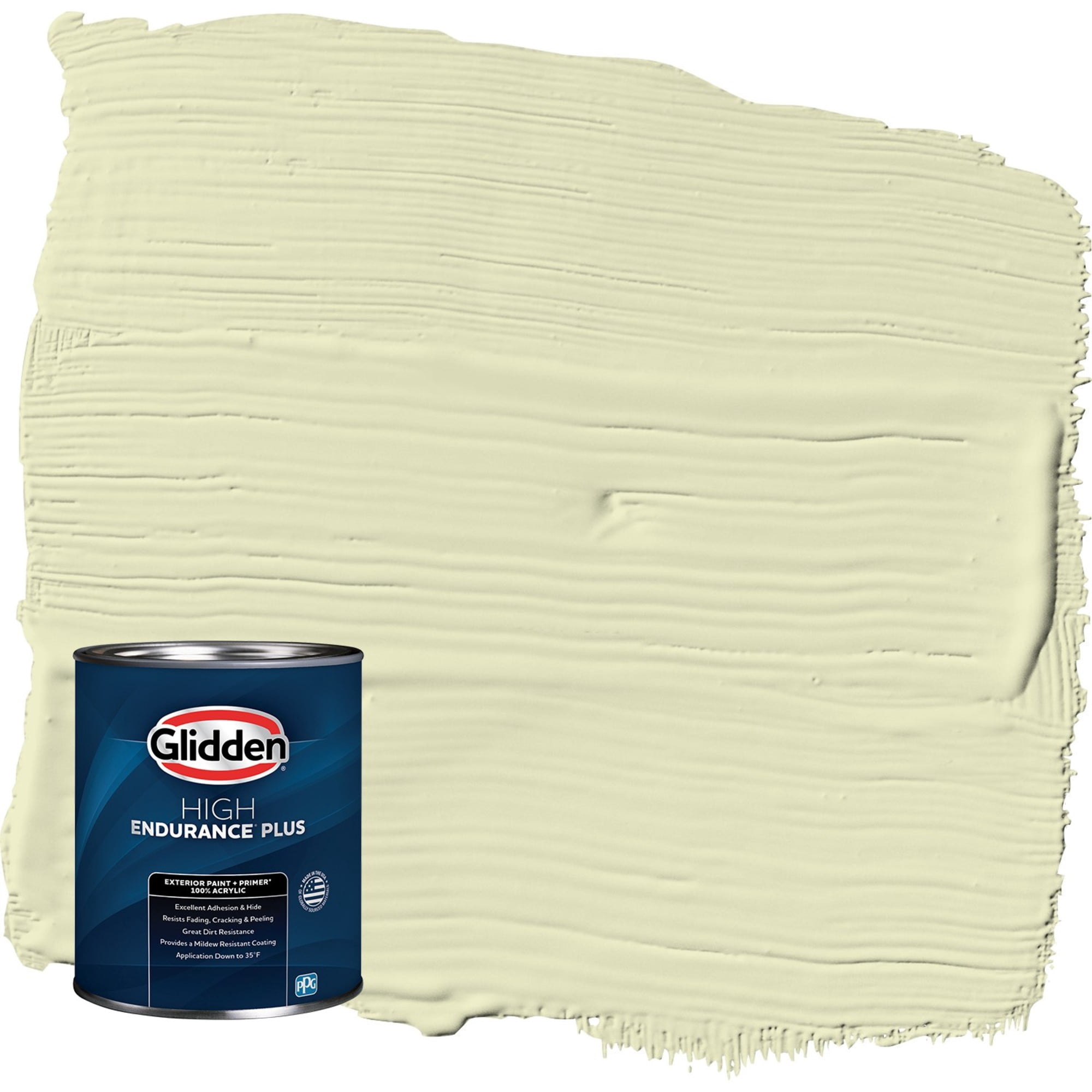 Glidden HEP Forgive Quickly / Green Semi-Gloss Exterior Paint with Primer, 1 Quart