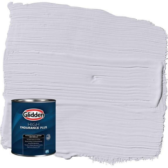 Glidden HEP Frosted Lilac / Purple Semi-Gloss Exterior Paint with Primer, 1 Quart