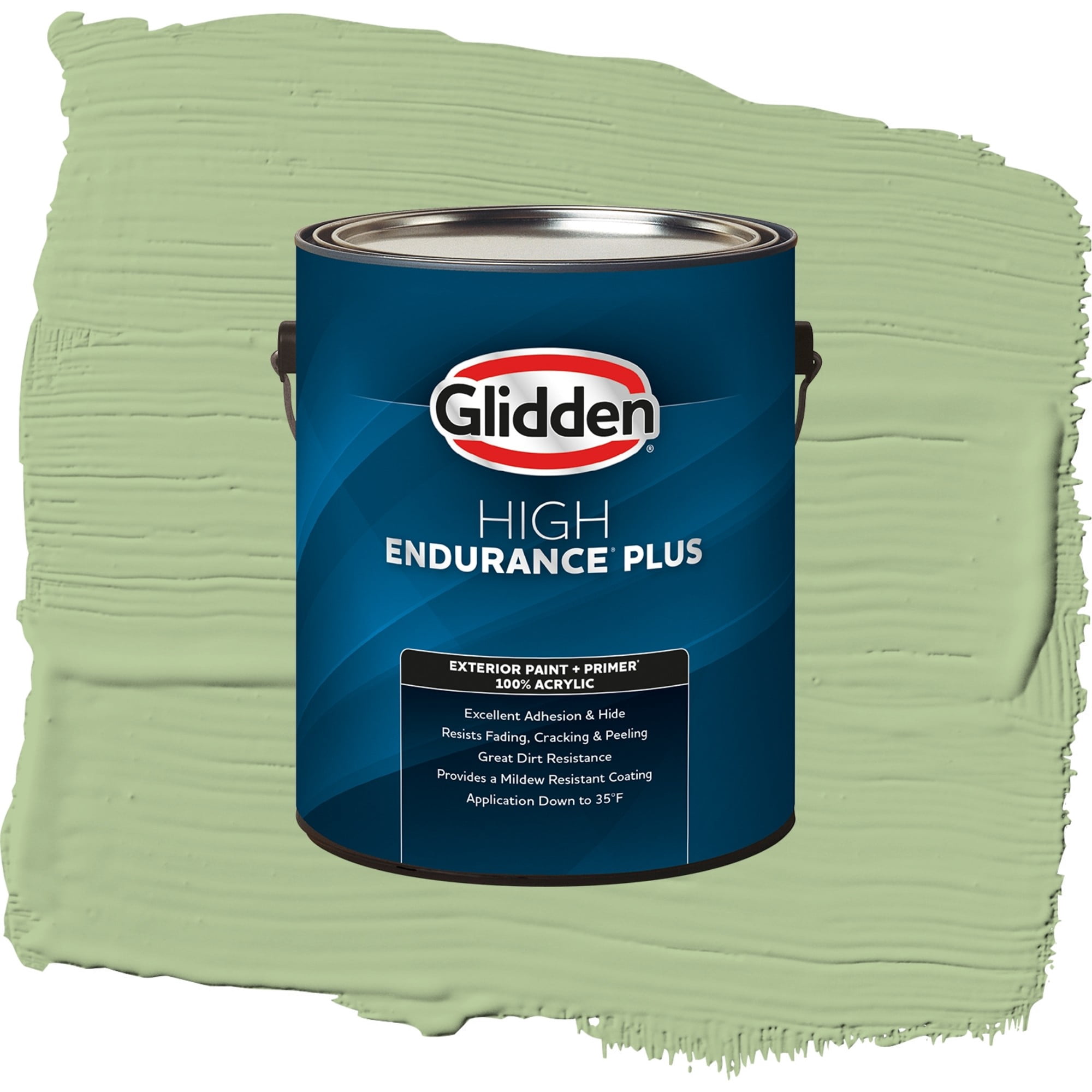 Glidden High Endurance Plus Harmonious Flat Exterior Paint and Primer, 1 Gallon