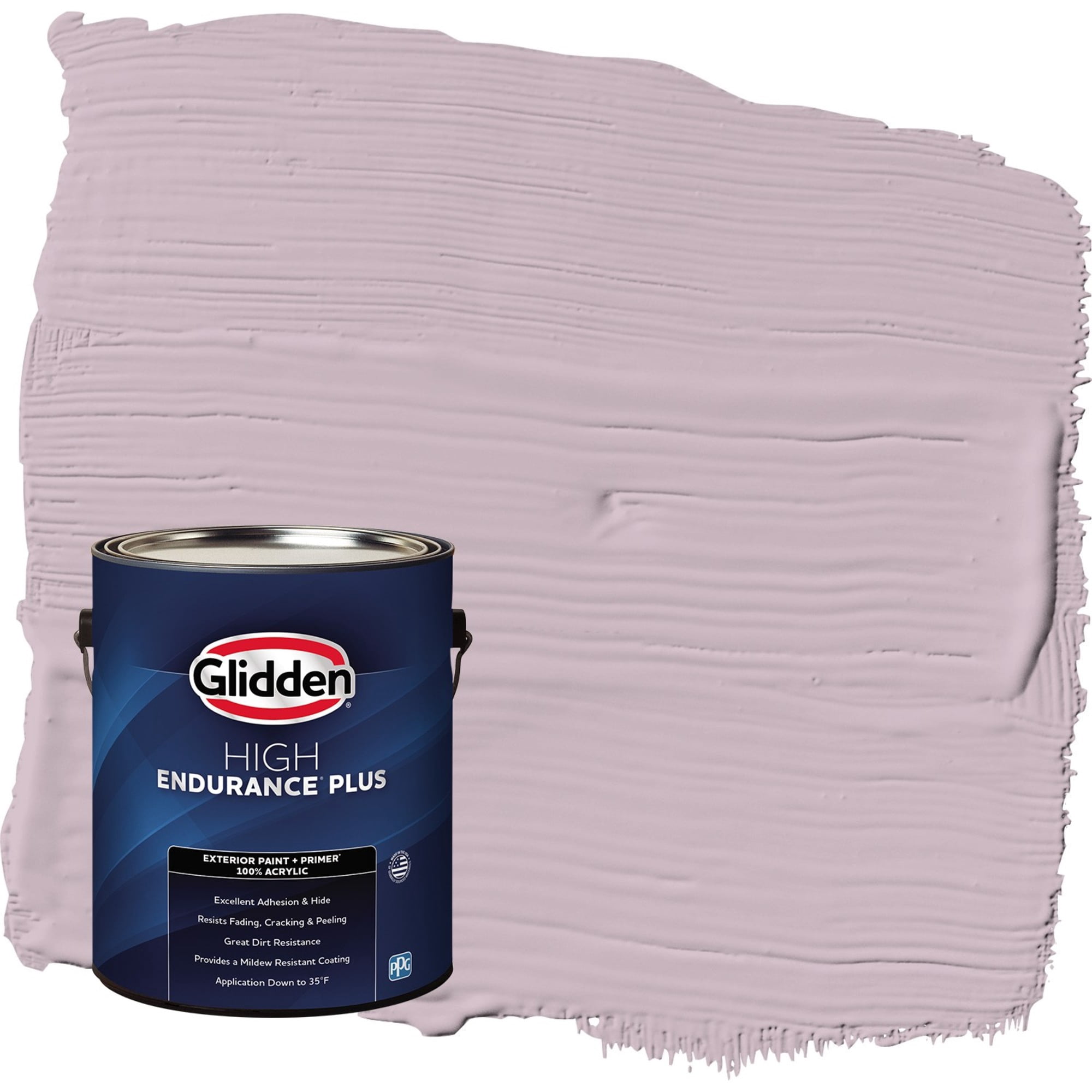 Glidden HEP High Society / Purple Satin Exterior Paint with Primer, 1 Gallon