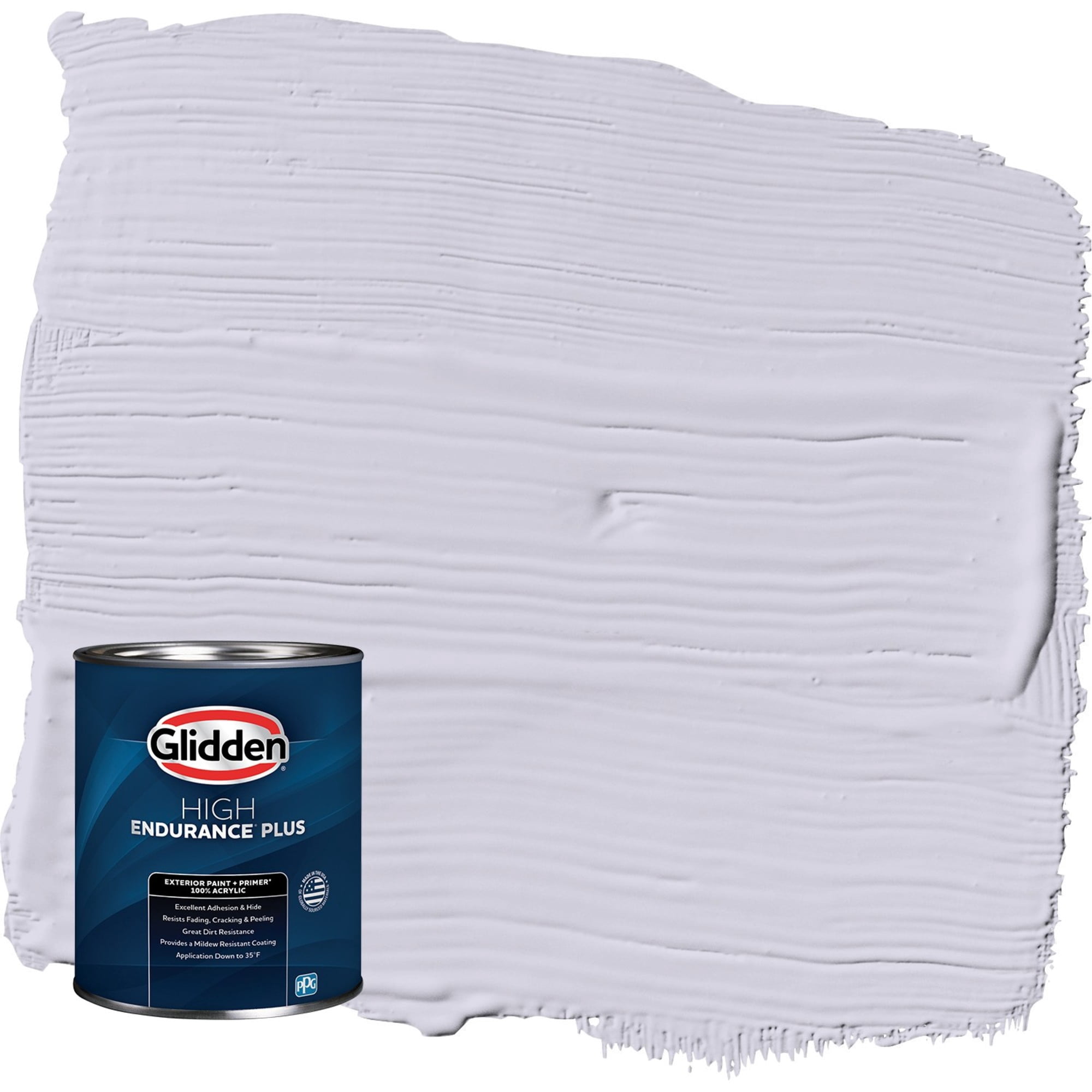 Glidden HEP Lavender Haze / Purple Satin Exterior Paint with Primer, 1 Quart