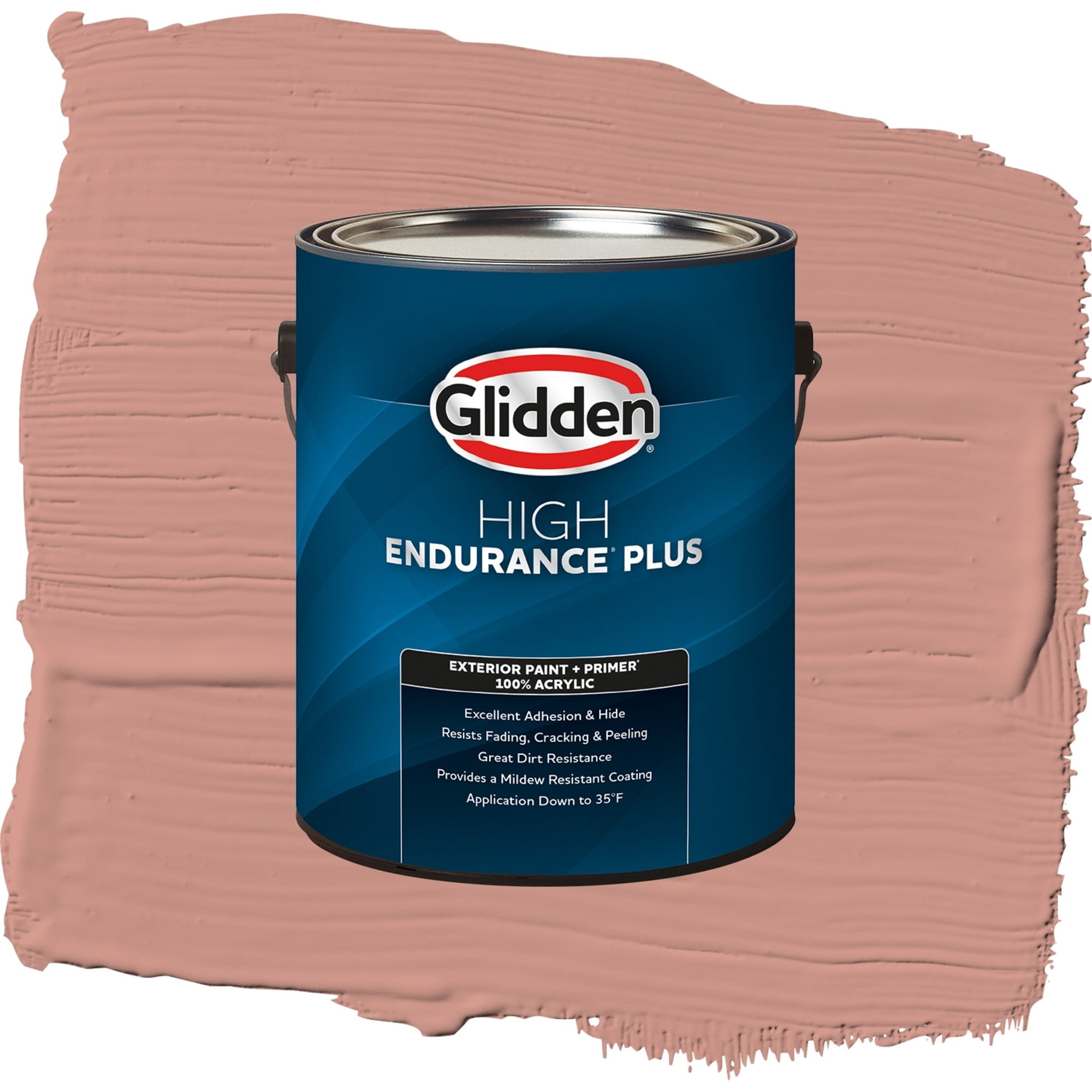 Glidden High Endurance Plus Long Weekend Satin Exterior Paint and Primer, 1 Gallon