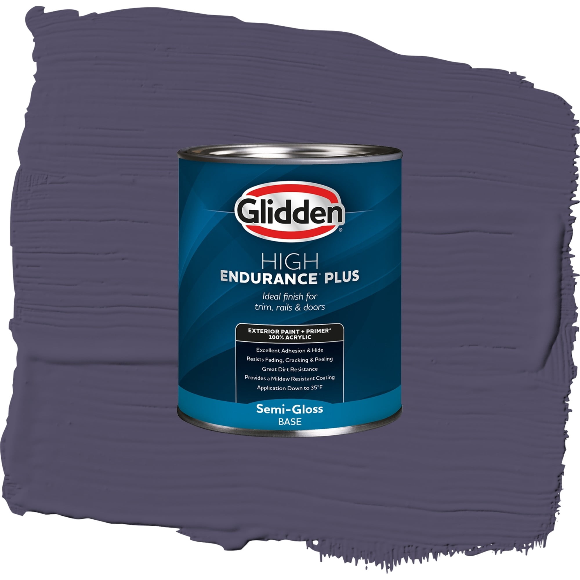 Glidden High Endurance Plus Magic Spell Semi Gloss Exterior Paint and Primer, 1 Quart
