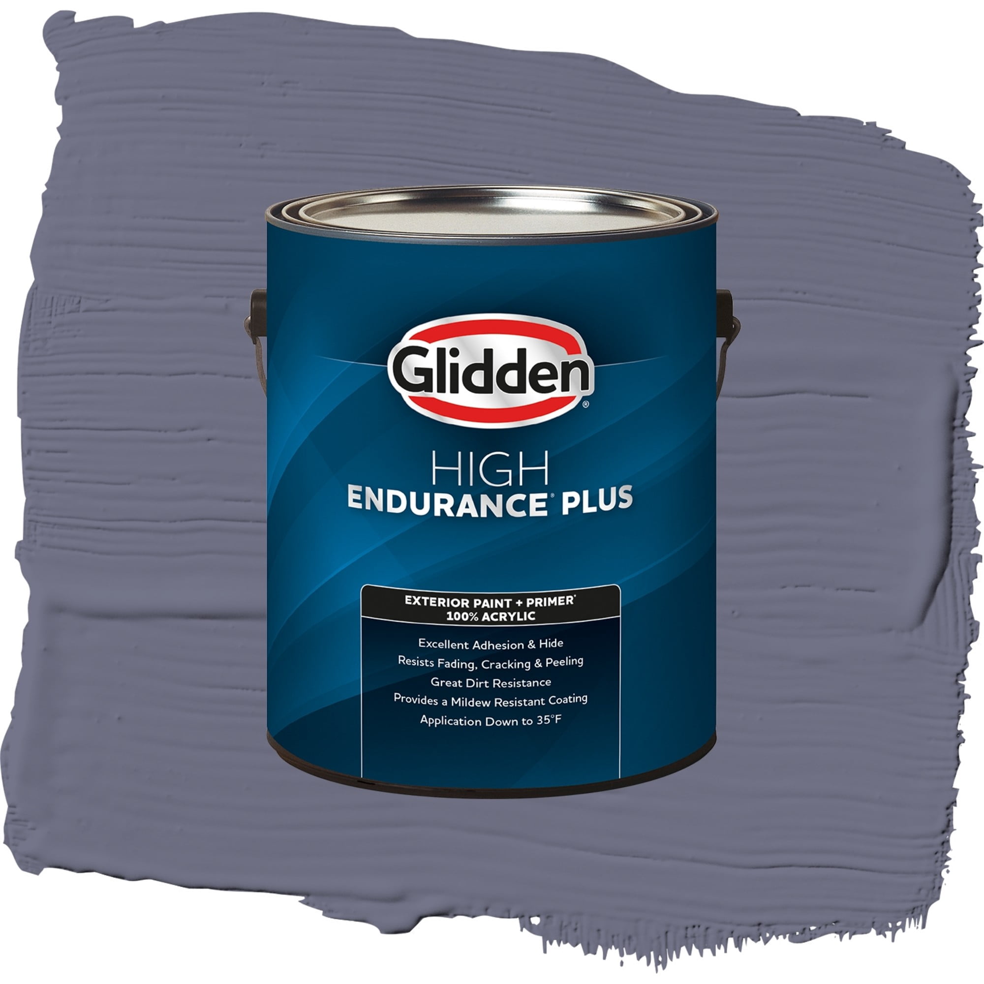 Glidden High Endurance Plus Old Mill Blue Semi Gloss Exterior Paint and Primer, 1 Gallon