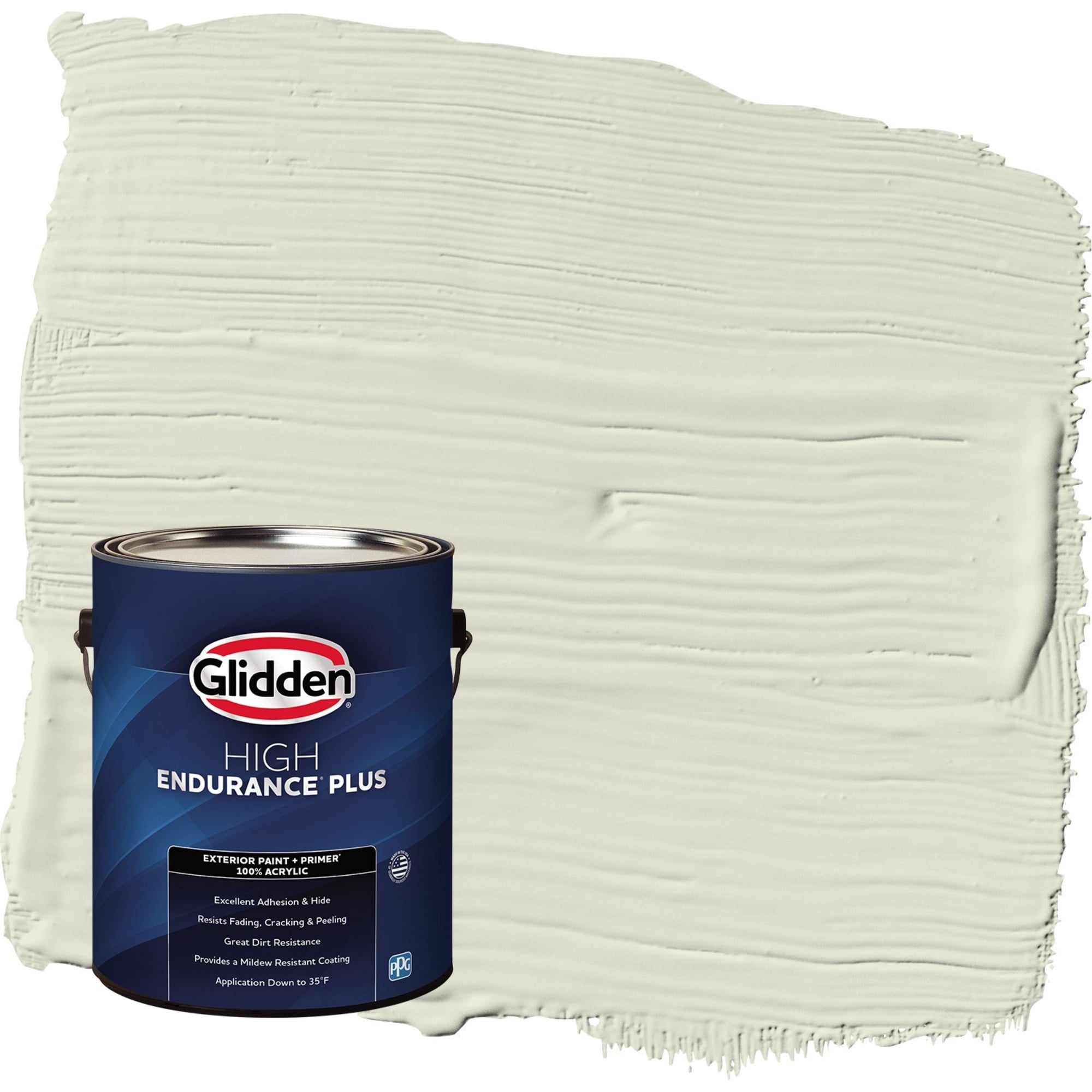 Glidden HEP Pinch of Pistachio / Green Flat Exterior Paint with Primer, 1 Gallon