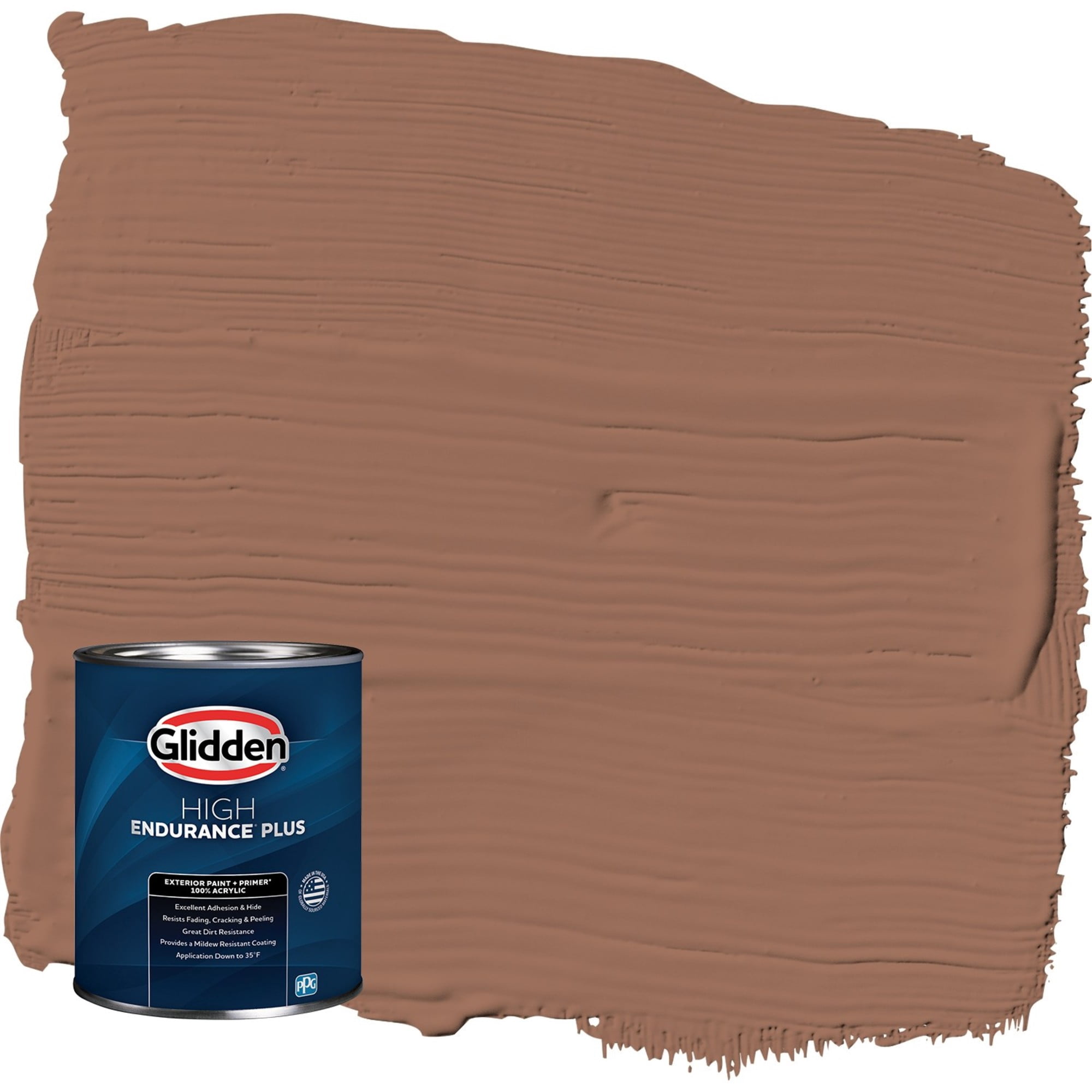 Glidden HEP Prairie Fire / Beige Semi-Gloss Exterior Paint with Primer, 1 Quart