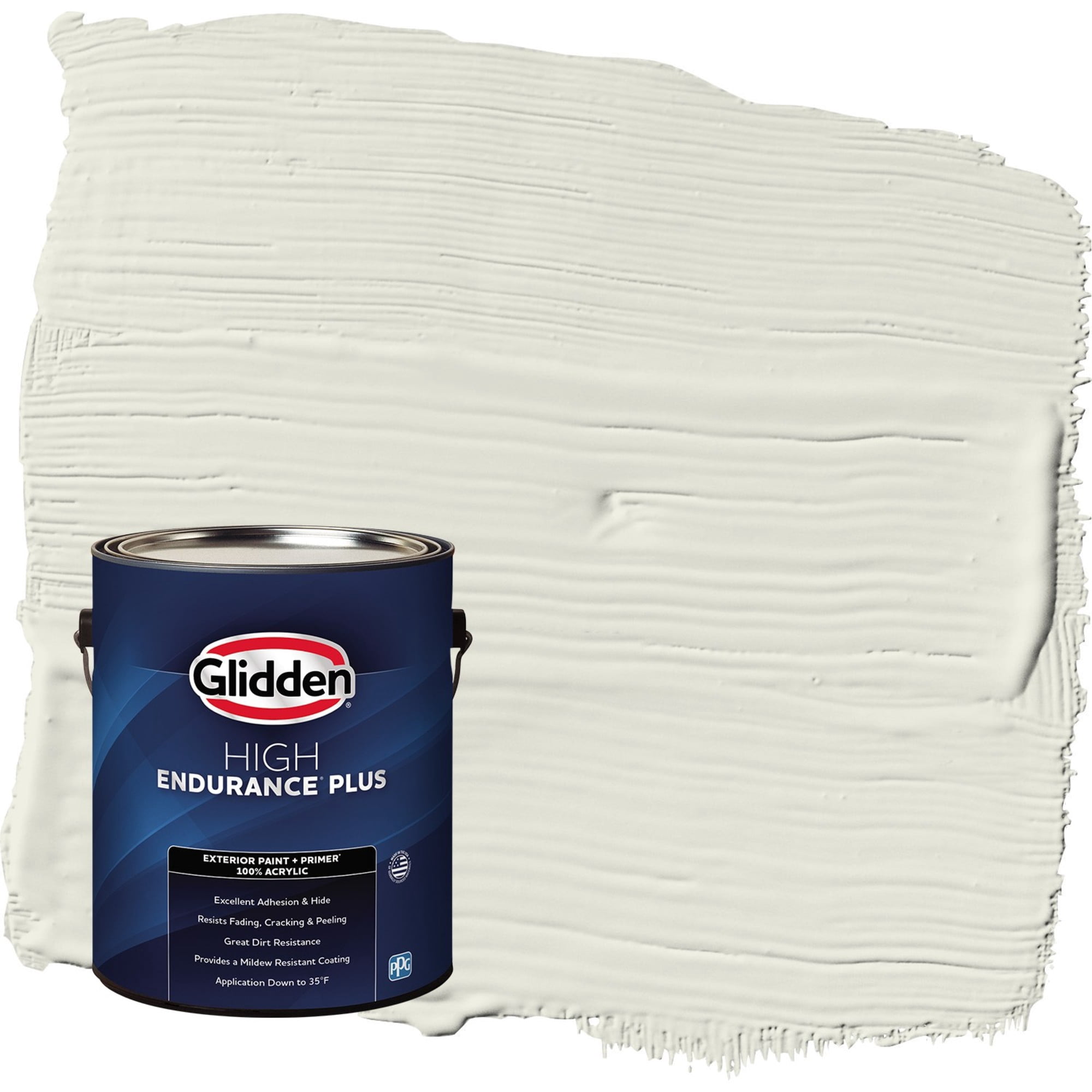 Glidden HEP Rain Cloud / Green Flat Exterior Paint with Primer, 1 Gallon