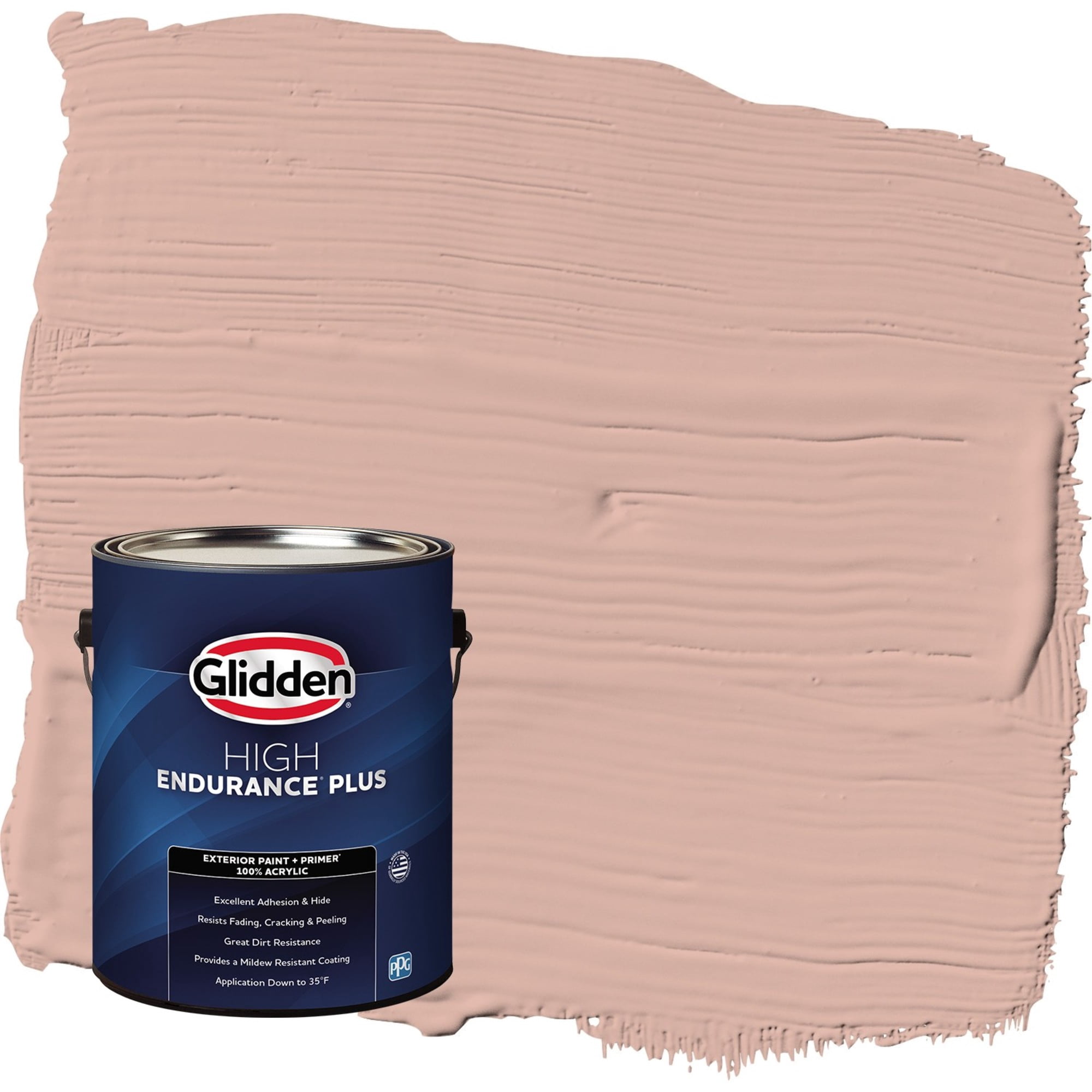 Glidden HEP Sandpaper / Orange Semi-Gloss Exterior Paint with Primer, 1 Gallon
