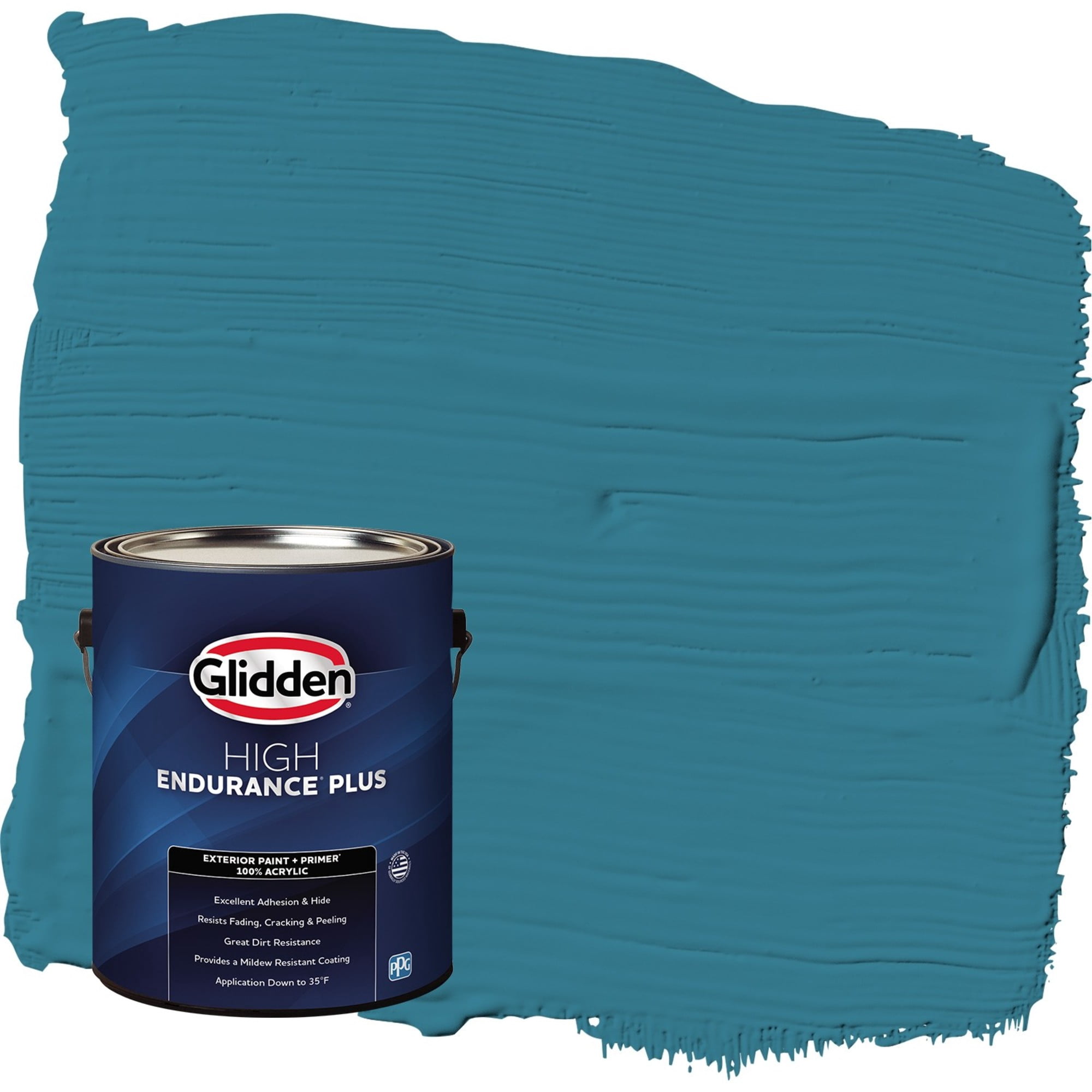 Glidden HEP Adventure / Blue Satin Exterior Paint with Primer, 1 Gallon ...