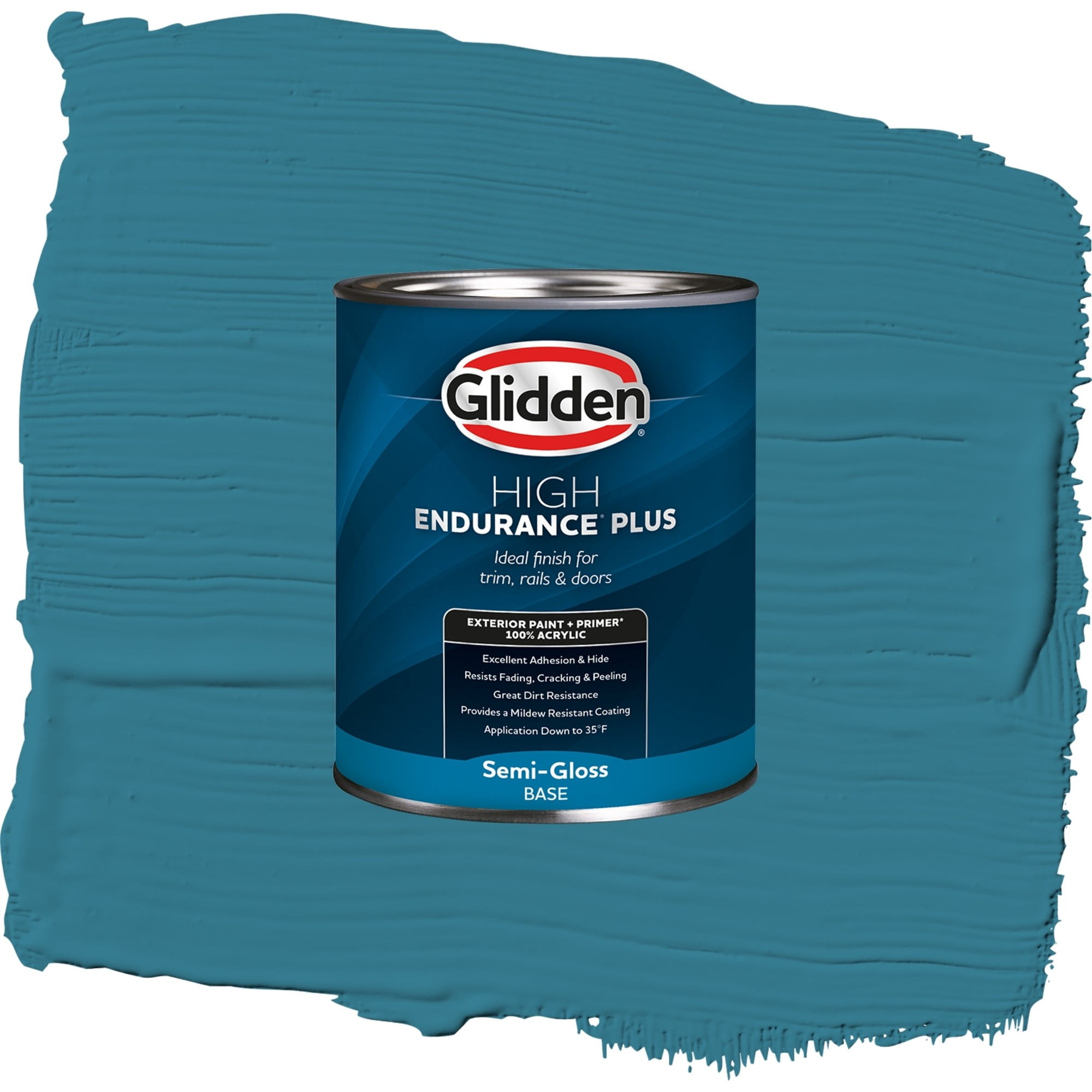 Glidden High Endurance Plus Adventure Satin Exterior Paint and Primer, 1 Quart