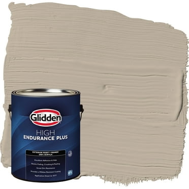 Glidden HEP Exterior Paint + Primer Satin, Discover / Beige, 1 Gallon