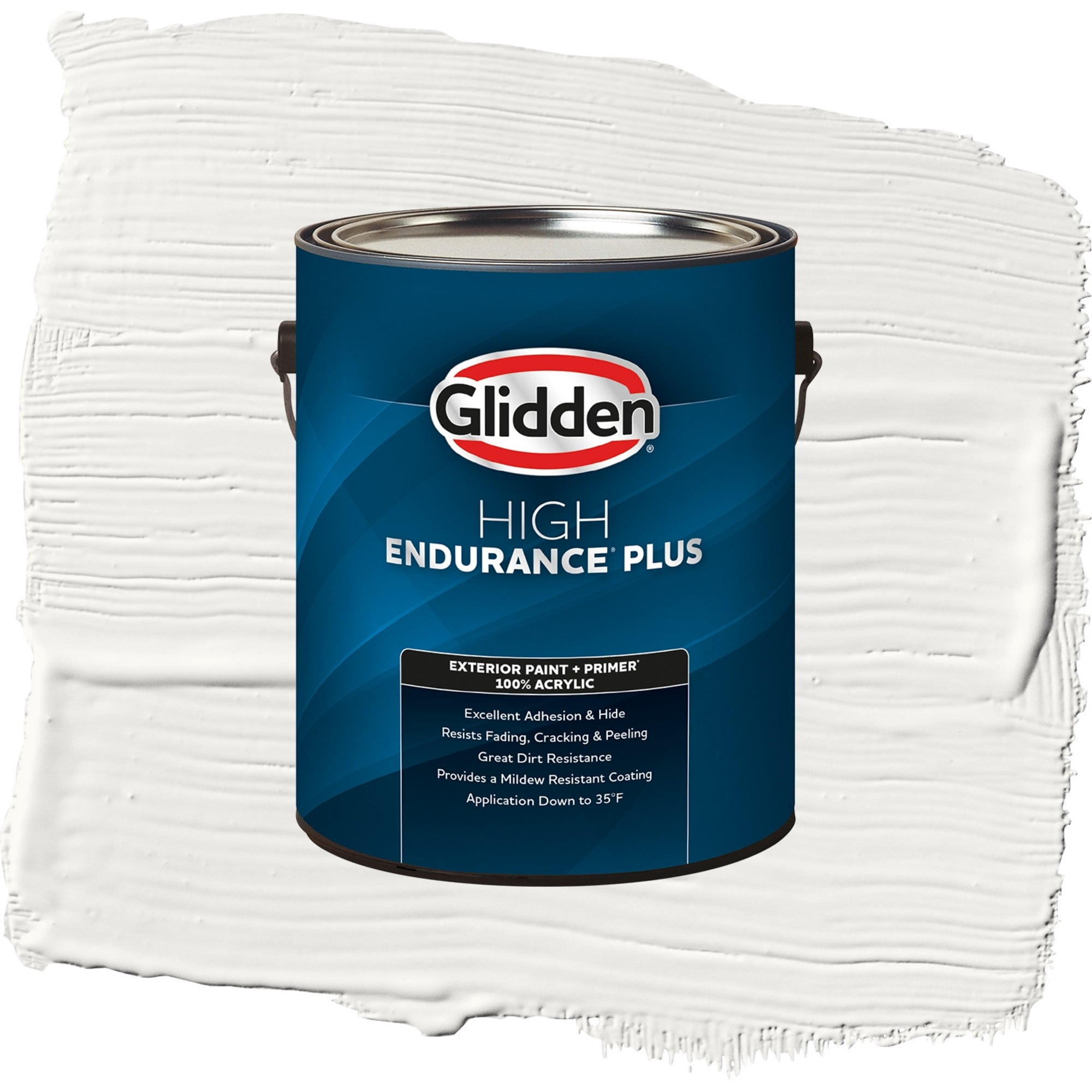 Glidden High Endurance Plus Silver Feather Satin Exterior Paint and Primer, 1 Gallon