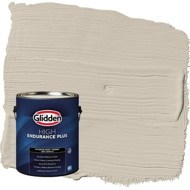 Glidden HEP Synchronicity / Gray Satin Exterior Paint with Primer, 1 Gallon