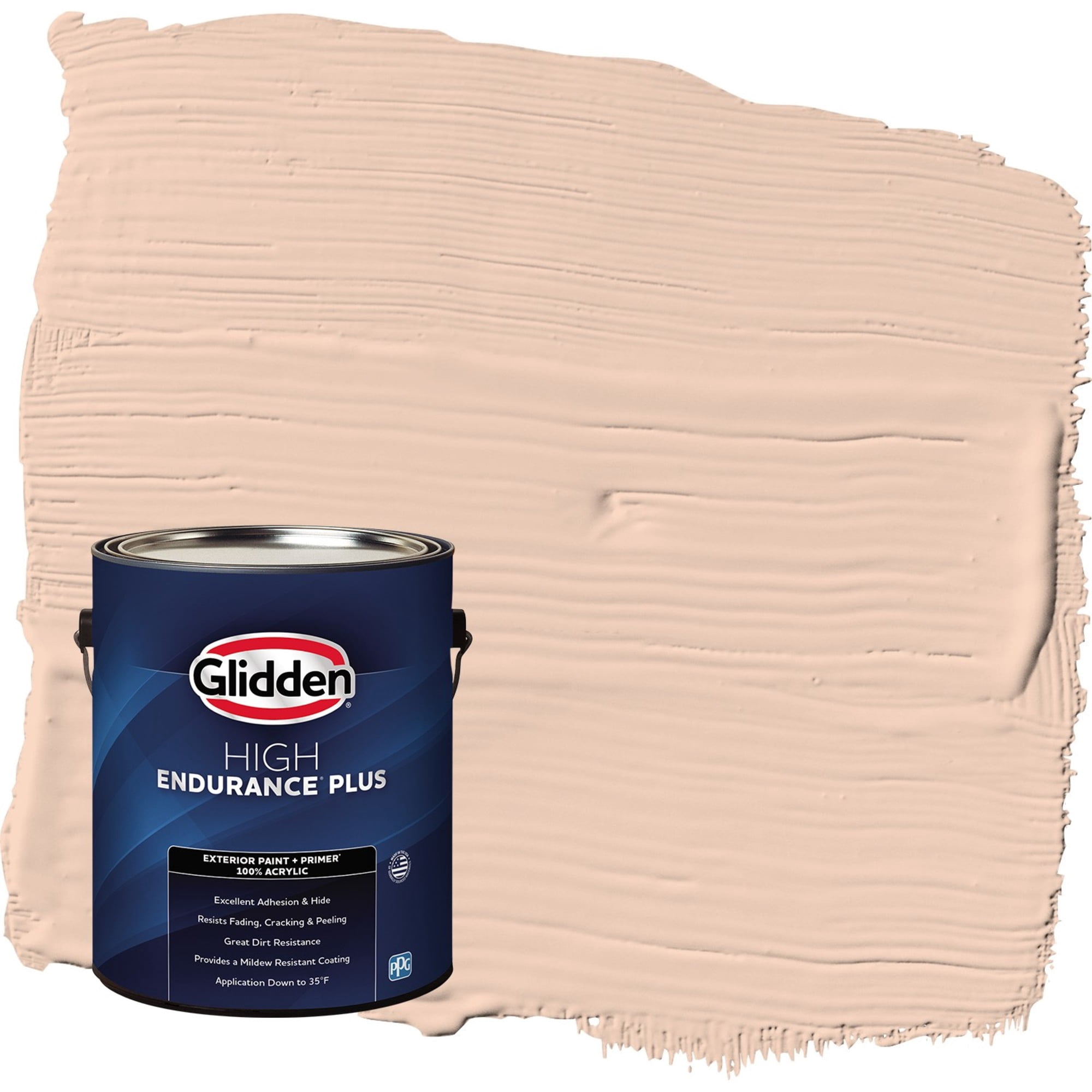 Glidden HEP Scotchtone / Orange Satin Exterior Paint with Primer, 1 Gallon
