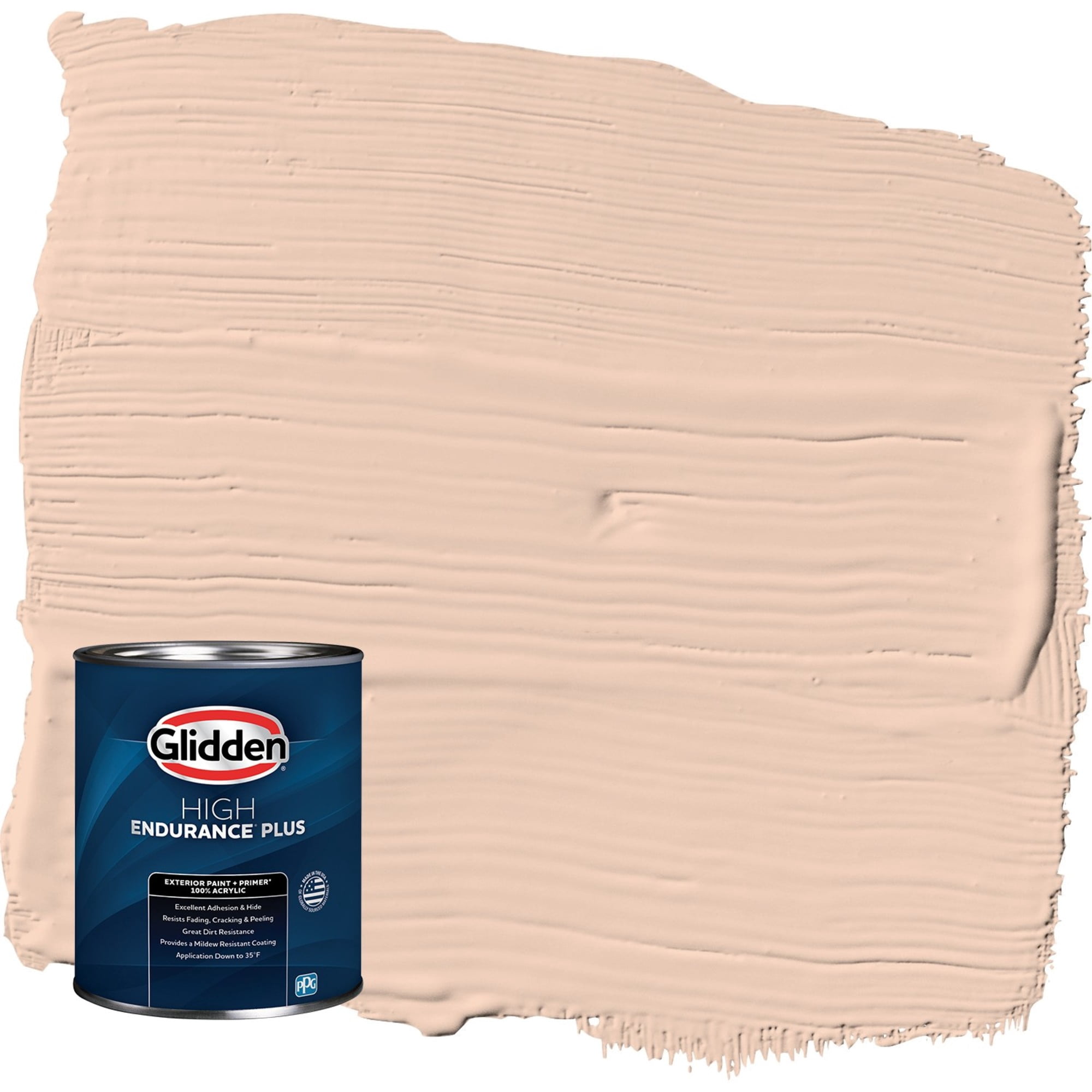Glidden HEP Scotchtone / Orange Satin Exterior Paint with Primer, 1 Quart