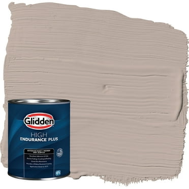 Glidden HEP Exterior Paint + Primer Semi-Gloss, Thumper / Beige, 1 Quart
