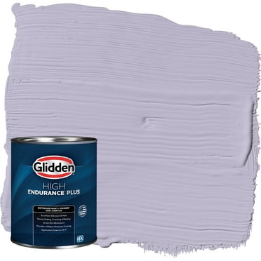 Glidden HEP Exterior Paint + Primer Semi-Gloss, Wild Lilac / Purple, 1 Quart