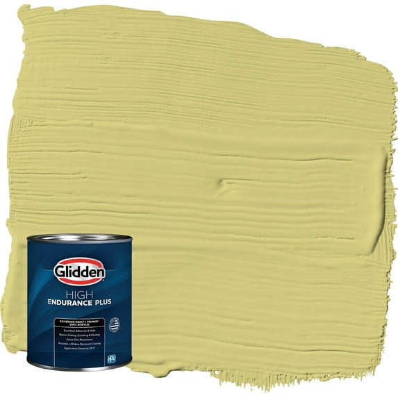 Glidden HEP Serene Scene / Green Semi-Gloss Exterior Paint with Primer, 1 Quart