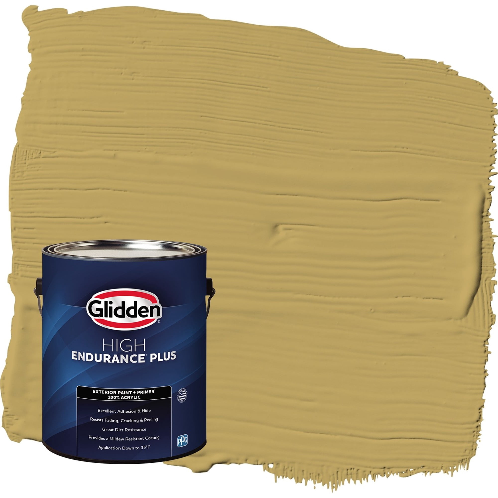 Glidden HEP Shutter Bug / Yellow Semi-Gloss Exterior Paint with Primer, 1 Gallon