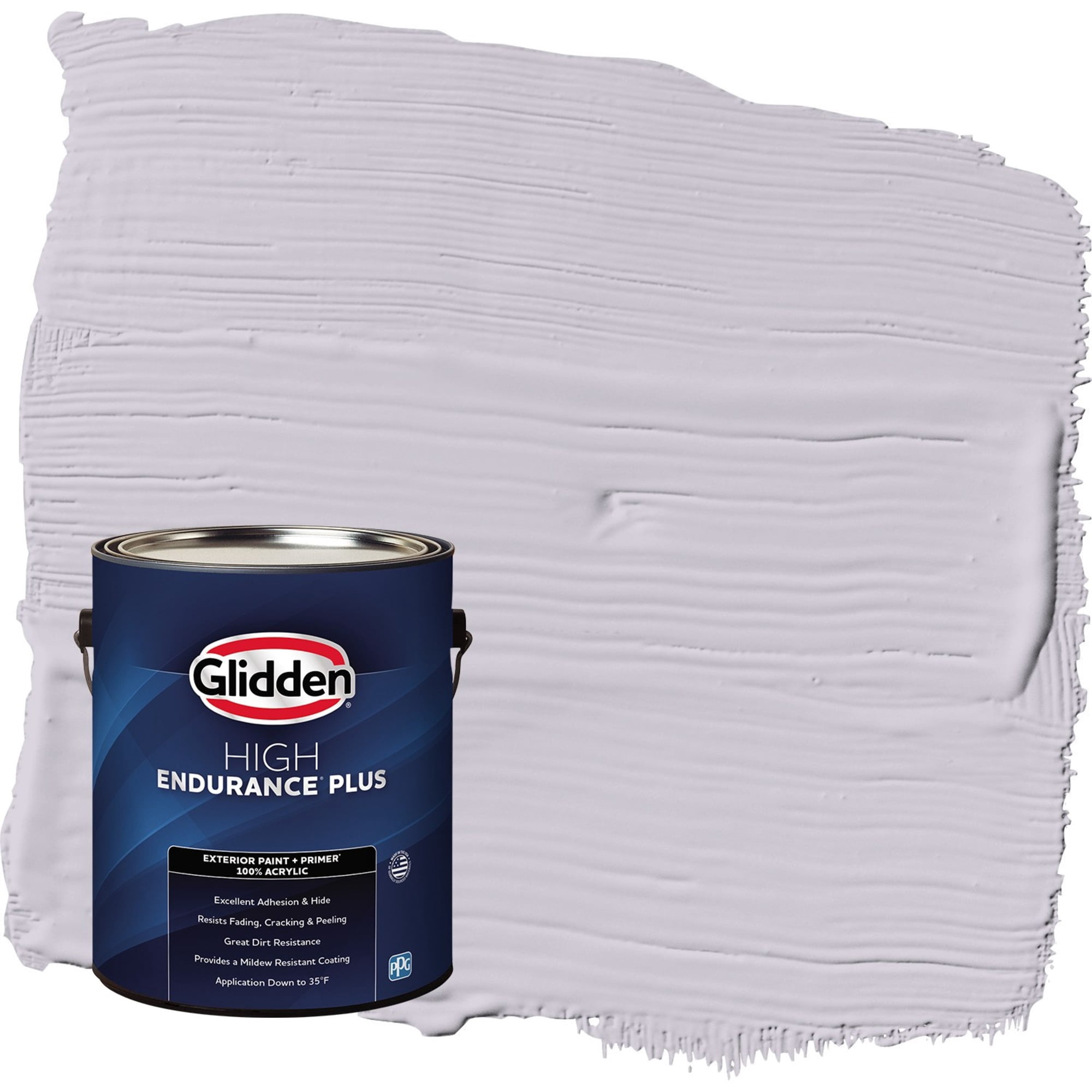 Glidden HEP Silver Chalice / Purple Satin Exterior Paint with Primer, 1 Gallon