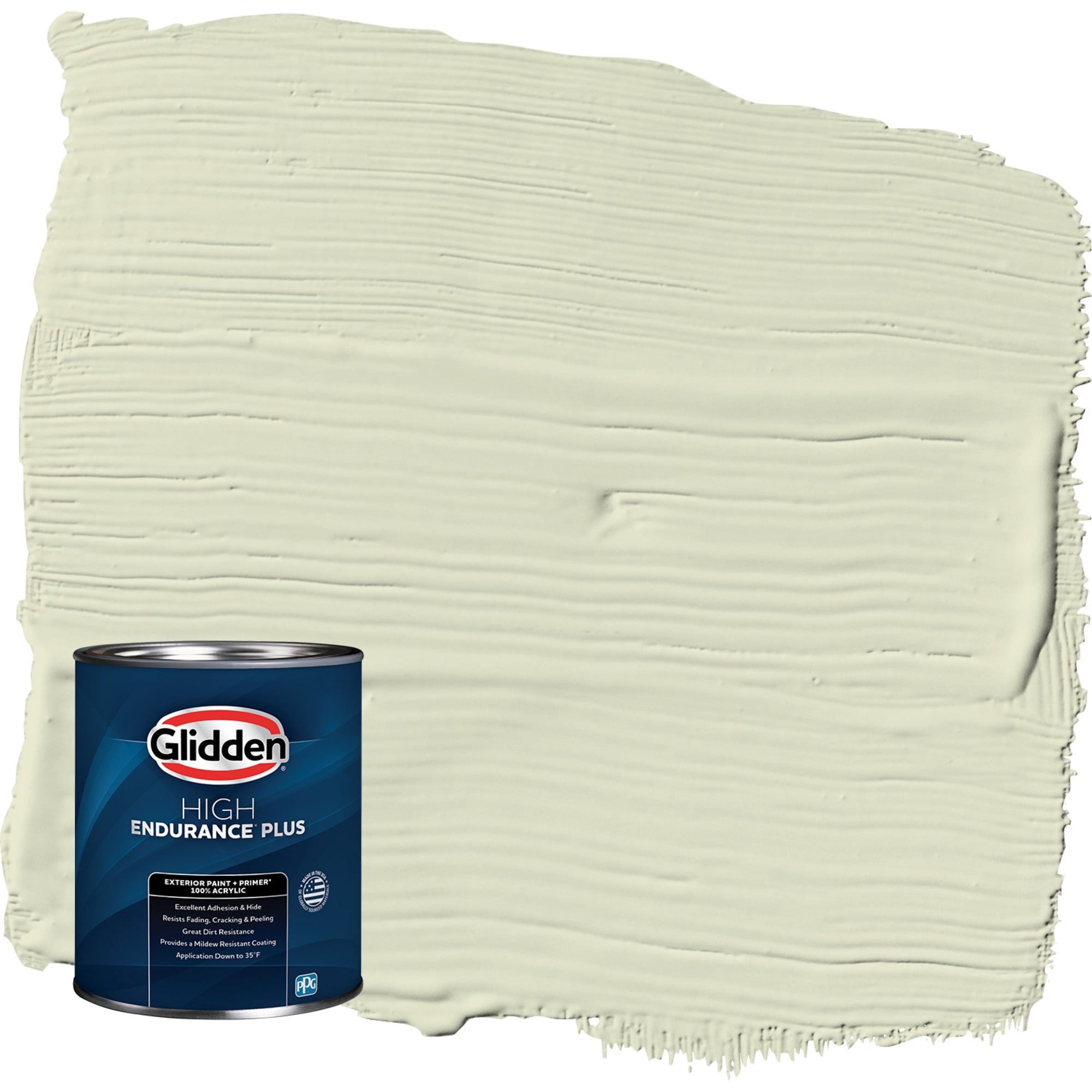 Glidden HEP Slow Dance / Green Semi-Gloss Exterior Paint with Primer, 1 Quart