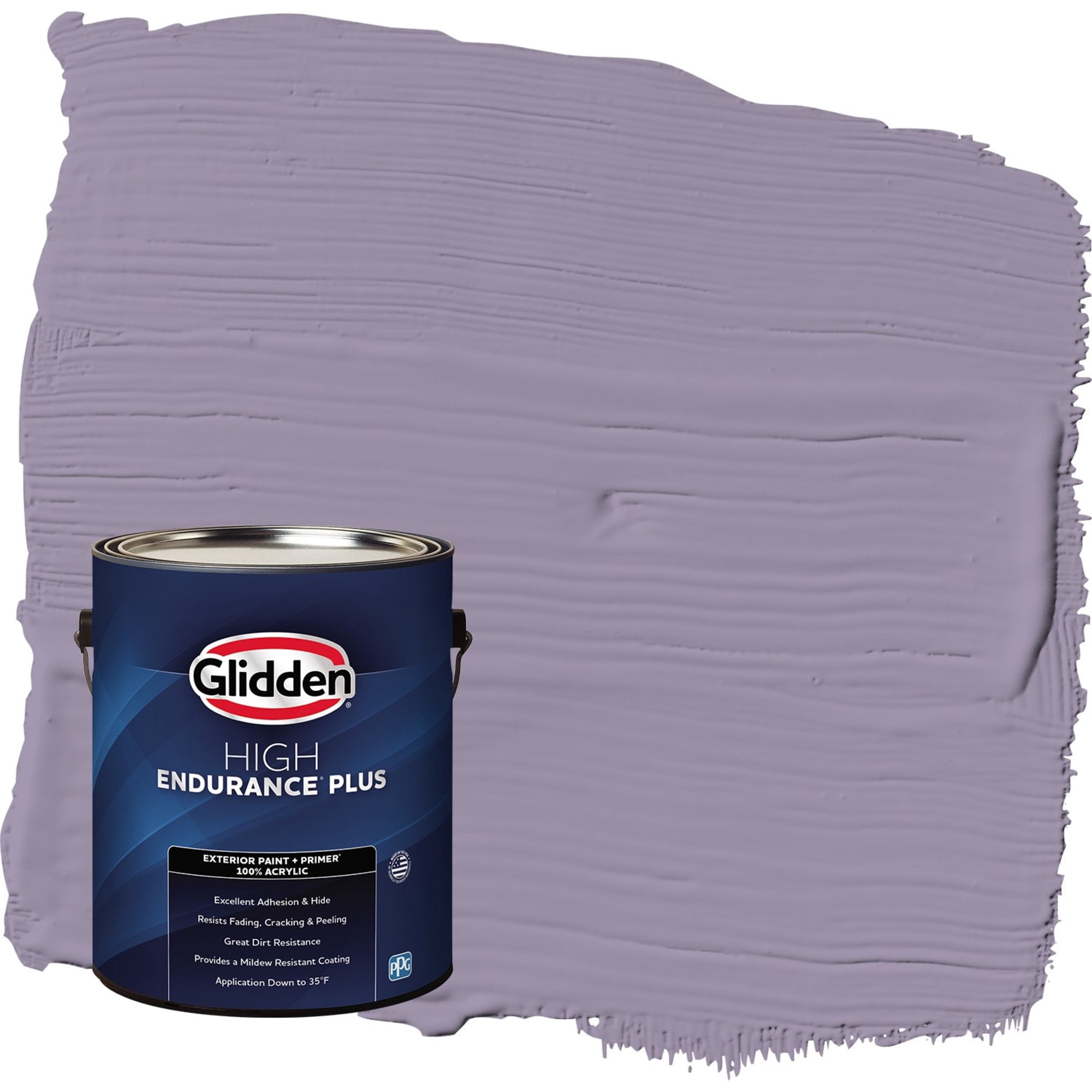 Glidden HEP Smoky Grape / Purple Satin Exterior Paint with Primer, 1 Gallon