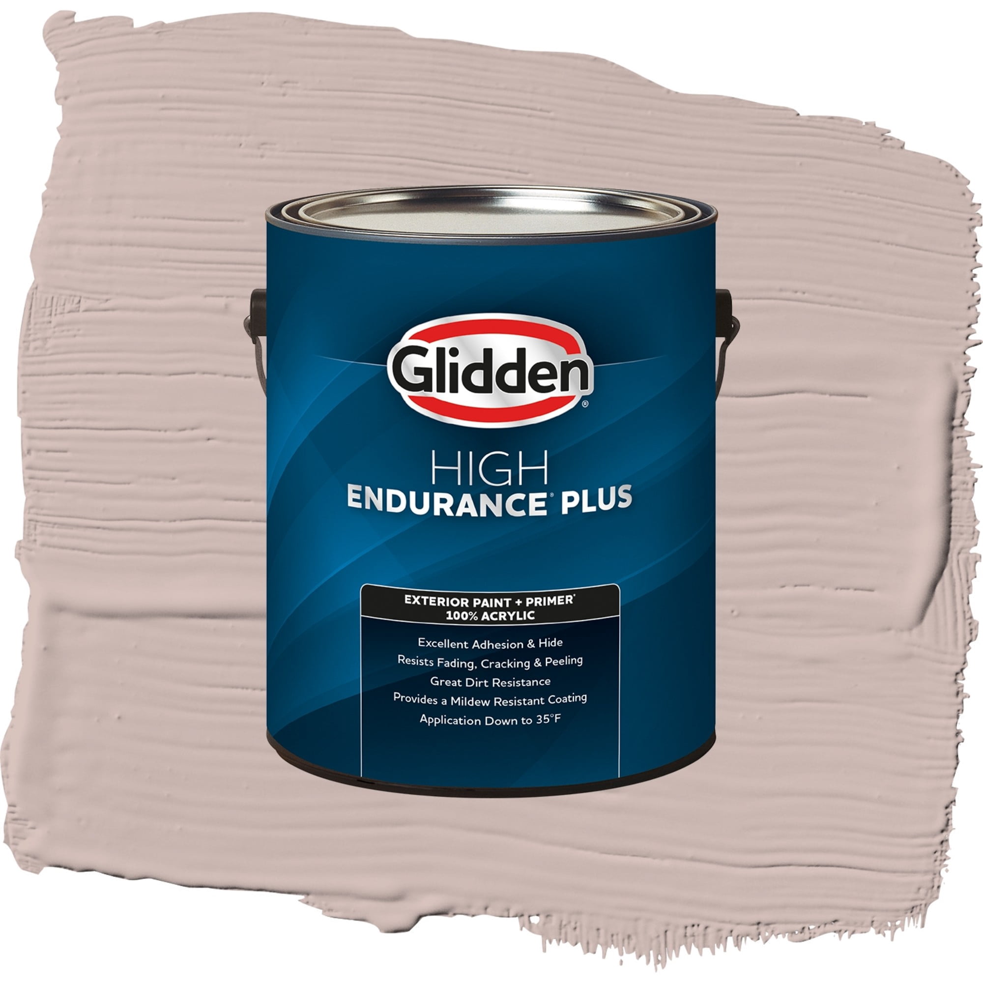 Glidden High Endurance Plus Subdued Flat Exterior Paint and Primer, 1 Gallon