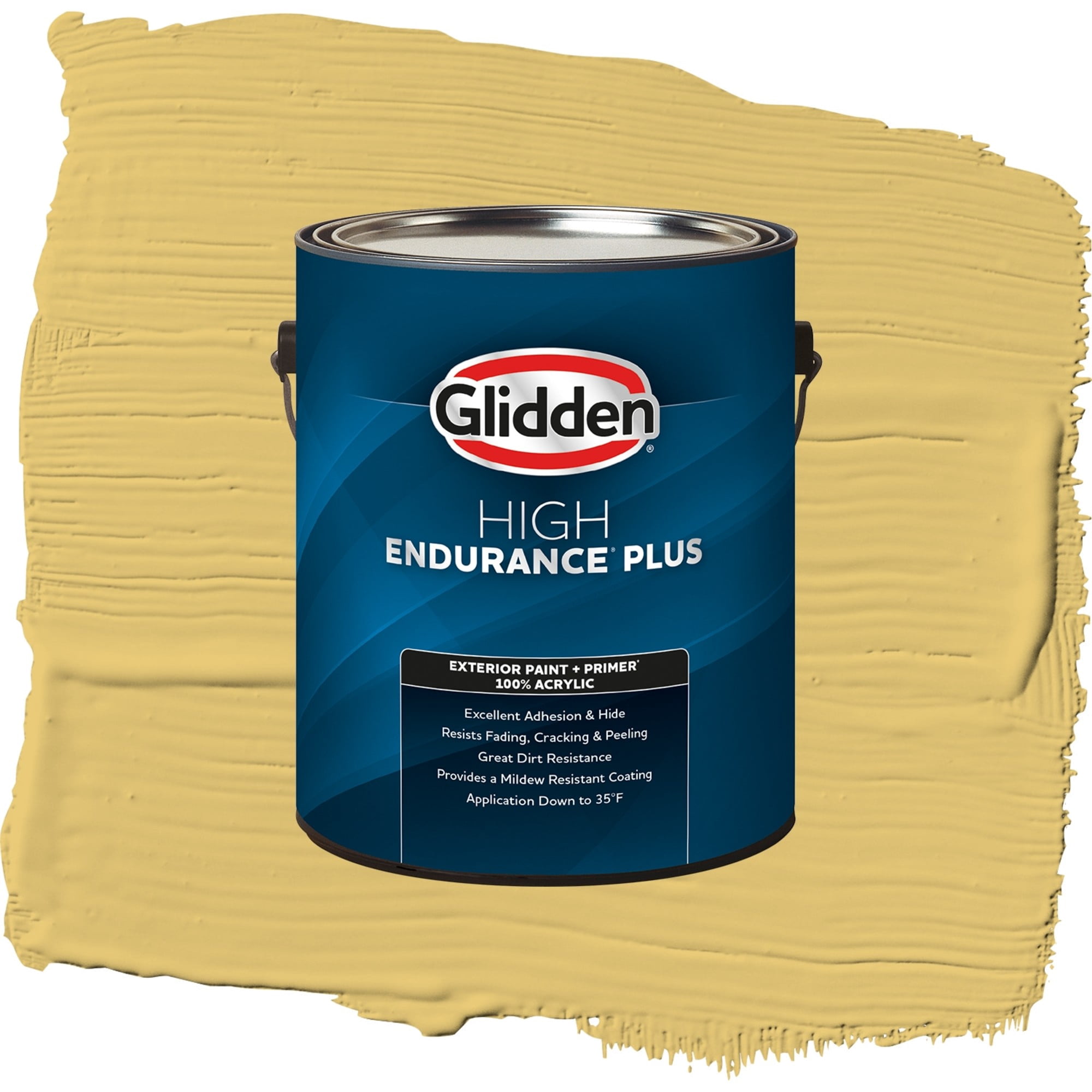 Glidden High Endurance Plus Tropical Siesta Flat Exterior Paint and Primer, 1 Gallon