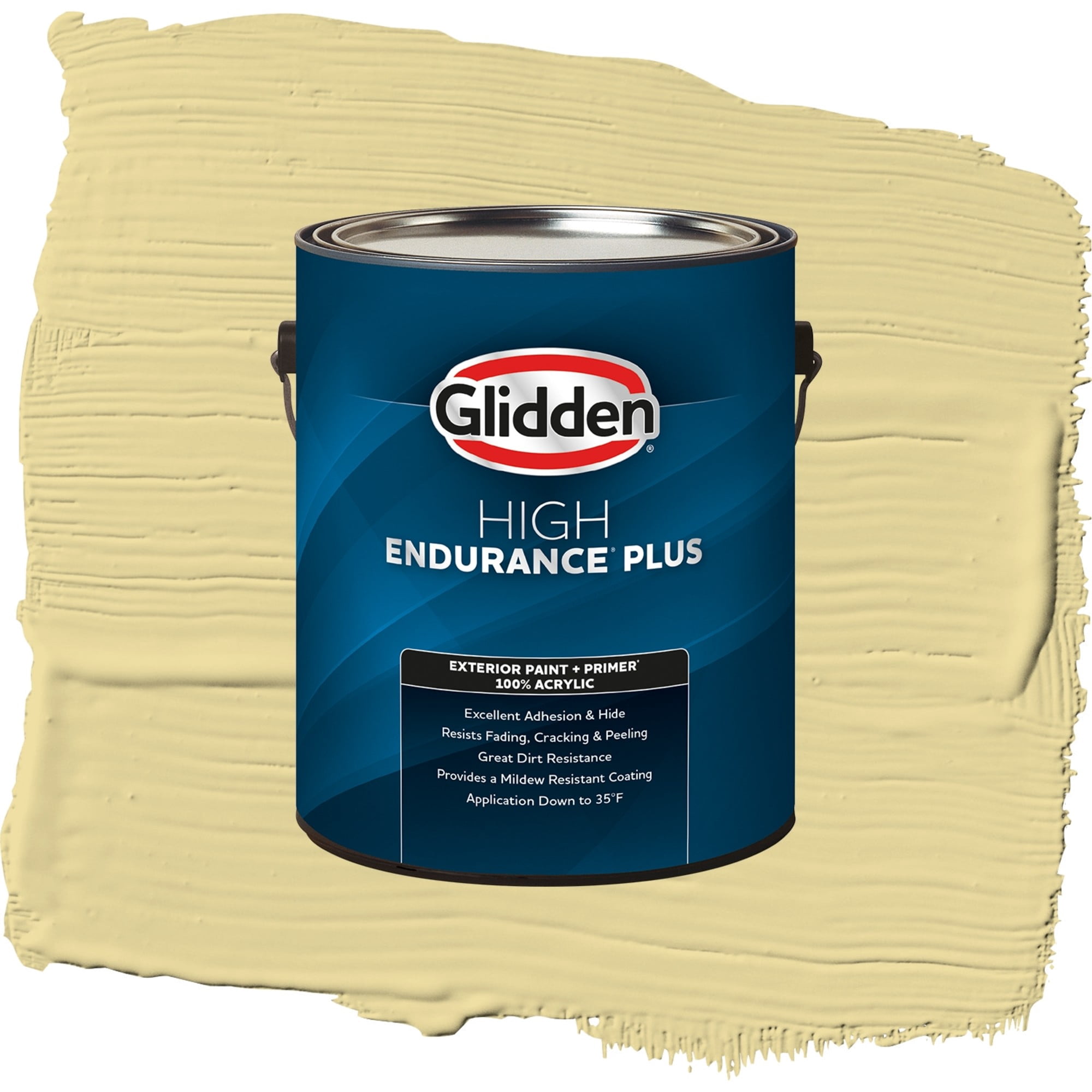 Glidden HEP Twinkle Toes / Green Flat Exterior Paint with Primer, 1 Gallon