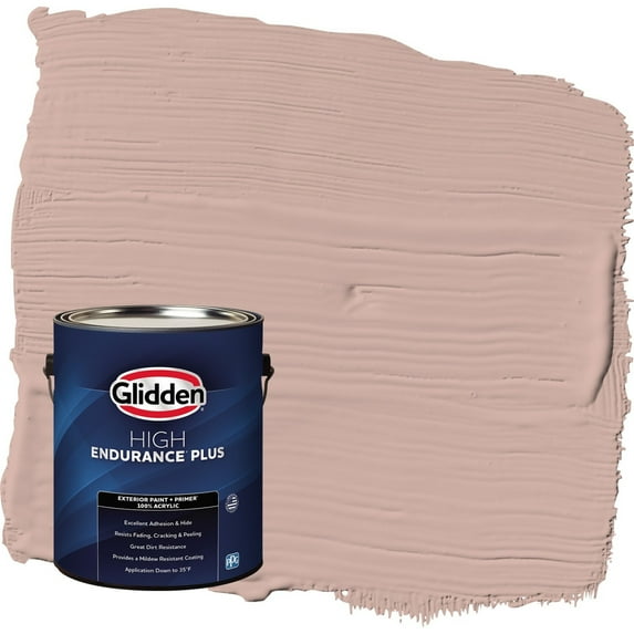 Glidden HEP Velveteen Crush / Pink Semi-Gloss Exterior Paint with Primer, 1 Gallon