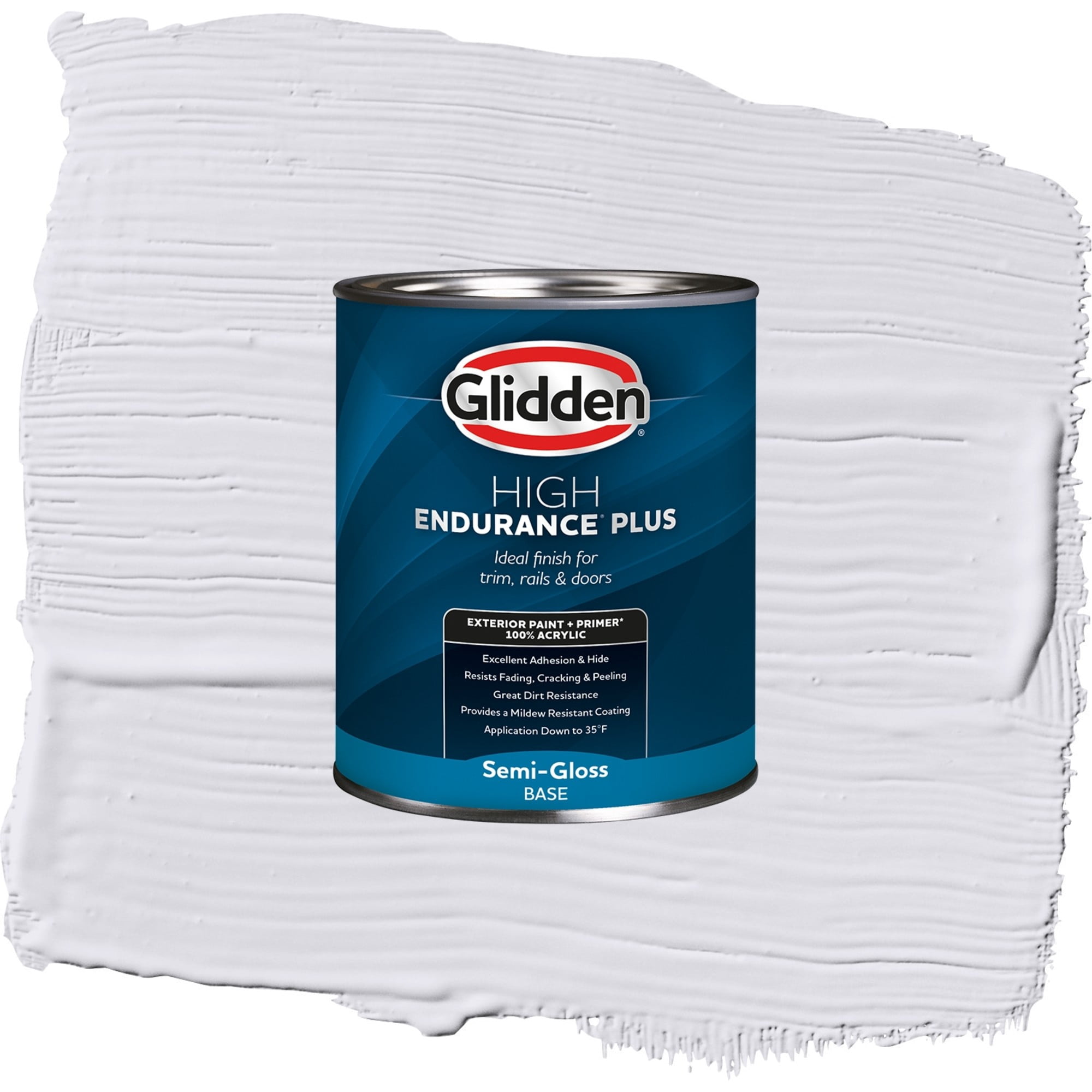 Glidden High Endurance Plus Violet Echo Semi Gloss Exterior Paint and Primer, 1 Quart