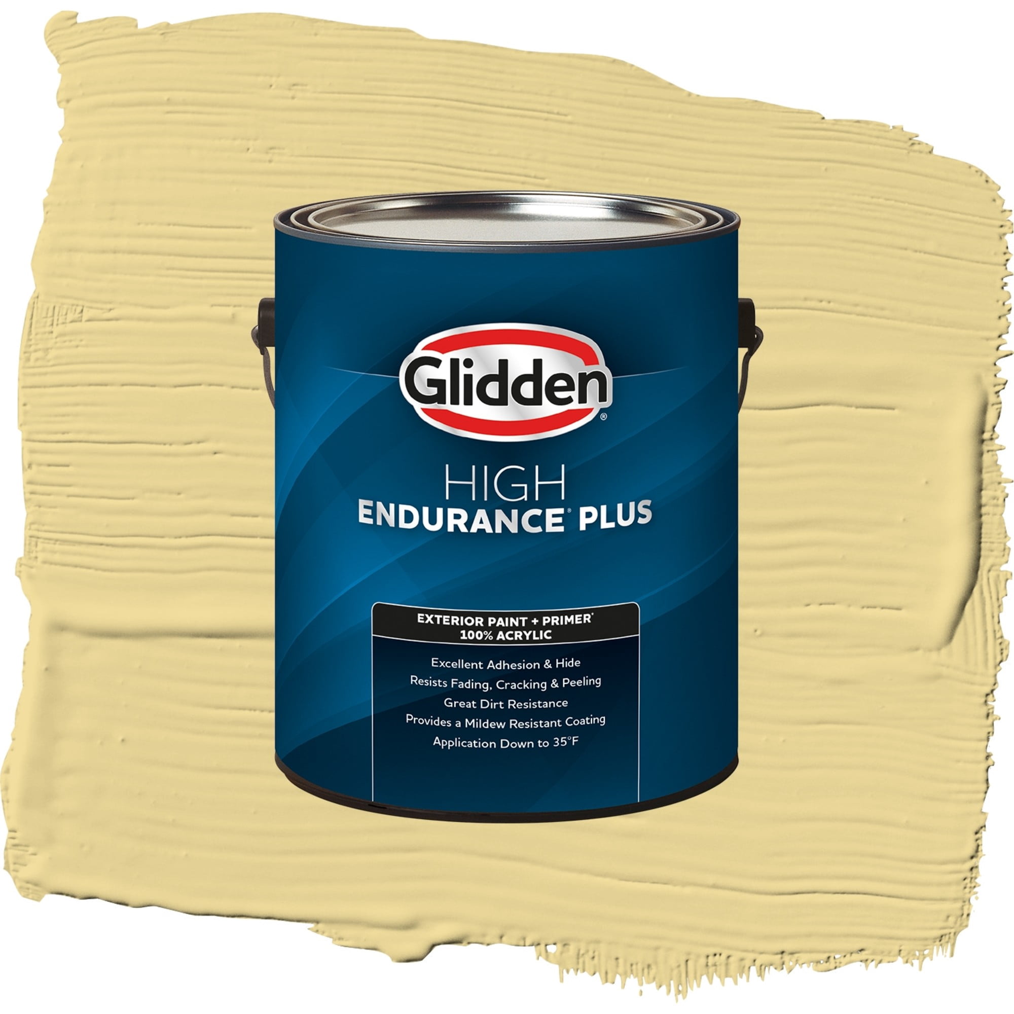 Glidden High Endurance Plus Wayward Wind Satin Exterior Paint and Primer, 1 Gallon