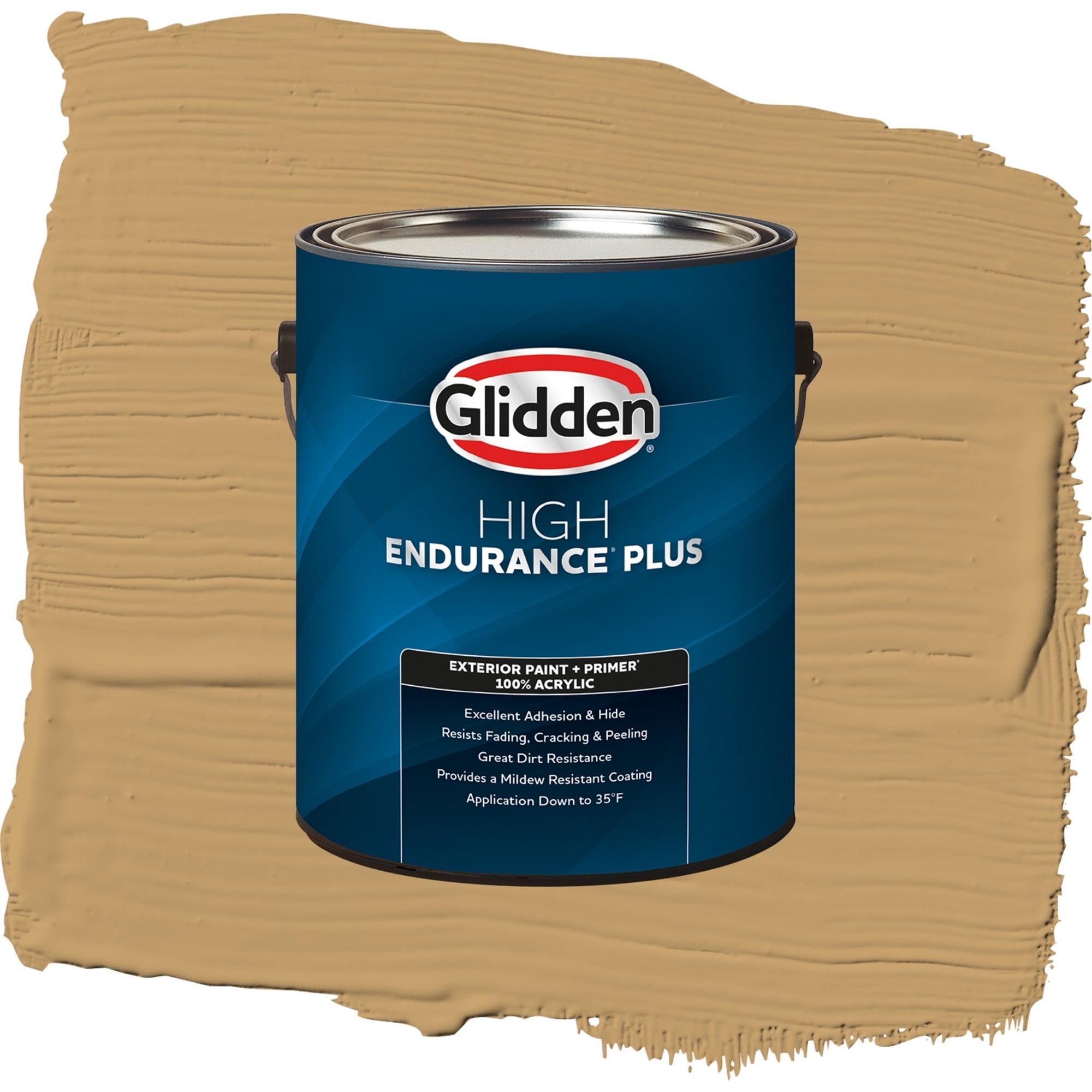 Glidden High Endurance Plus Welcome Home Semi Gloss Exterior Paint and Primer, 1 Gallon