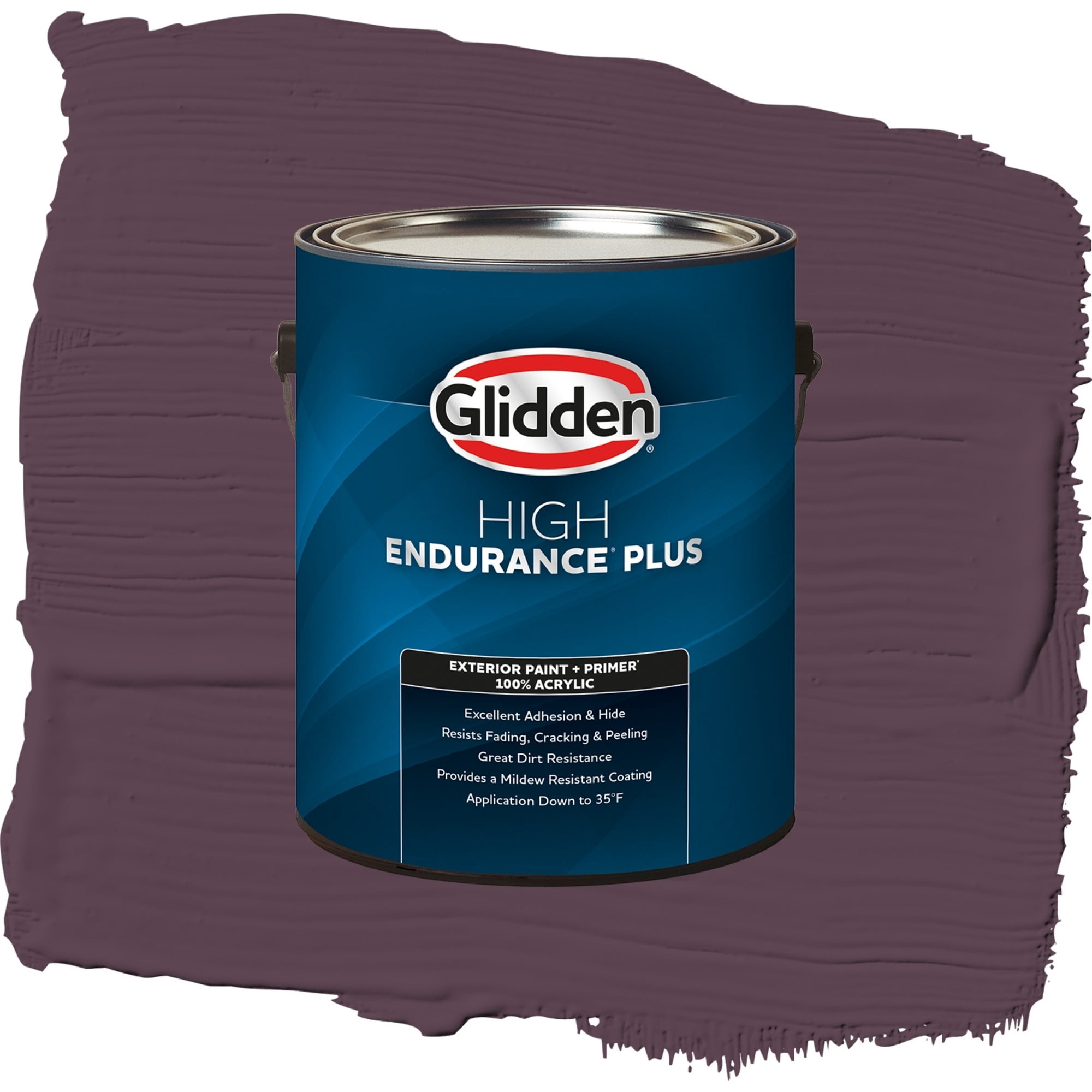 Glidden High Endurance Plus Purple Basil Semi Gloss Exterior Paint