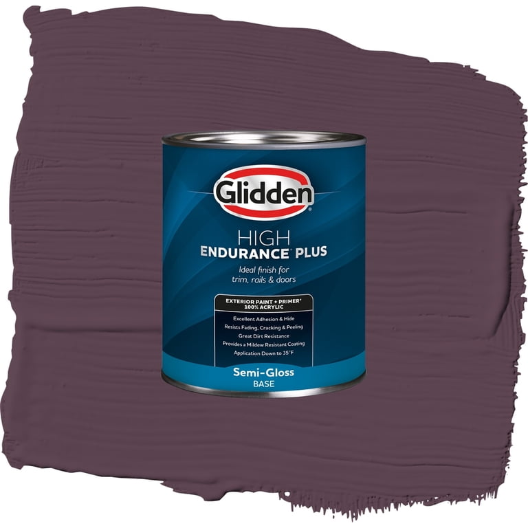 Glidden High Endurance Plus Purple Basil Semi Gloss Exterior Paint