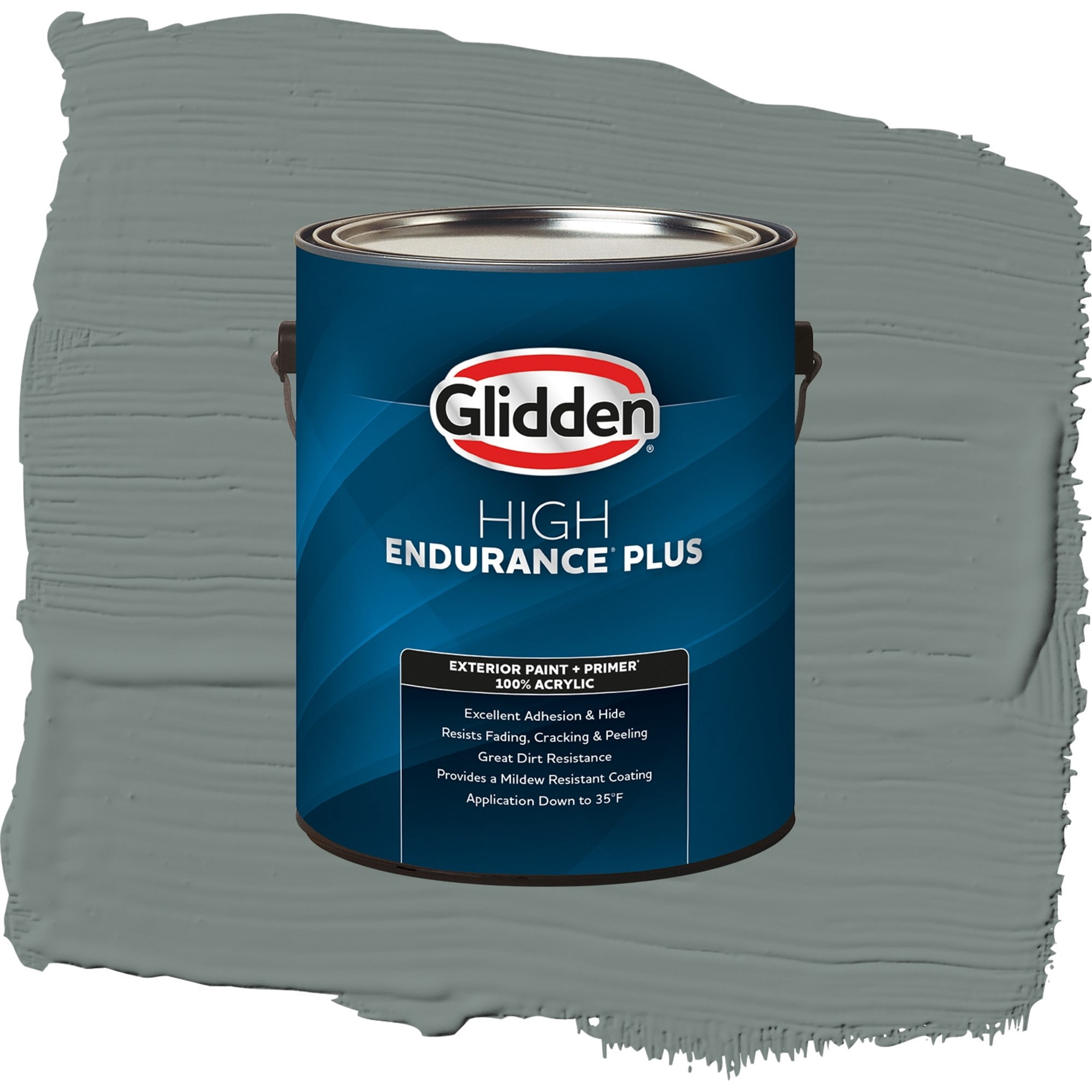 Glidden High Endurance Plus Thunderbolt Semi Gloss Exterior Paint and Primer, 1 Gallon