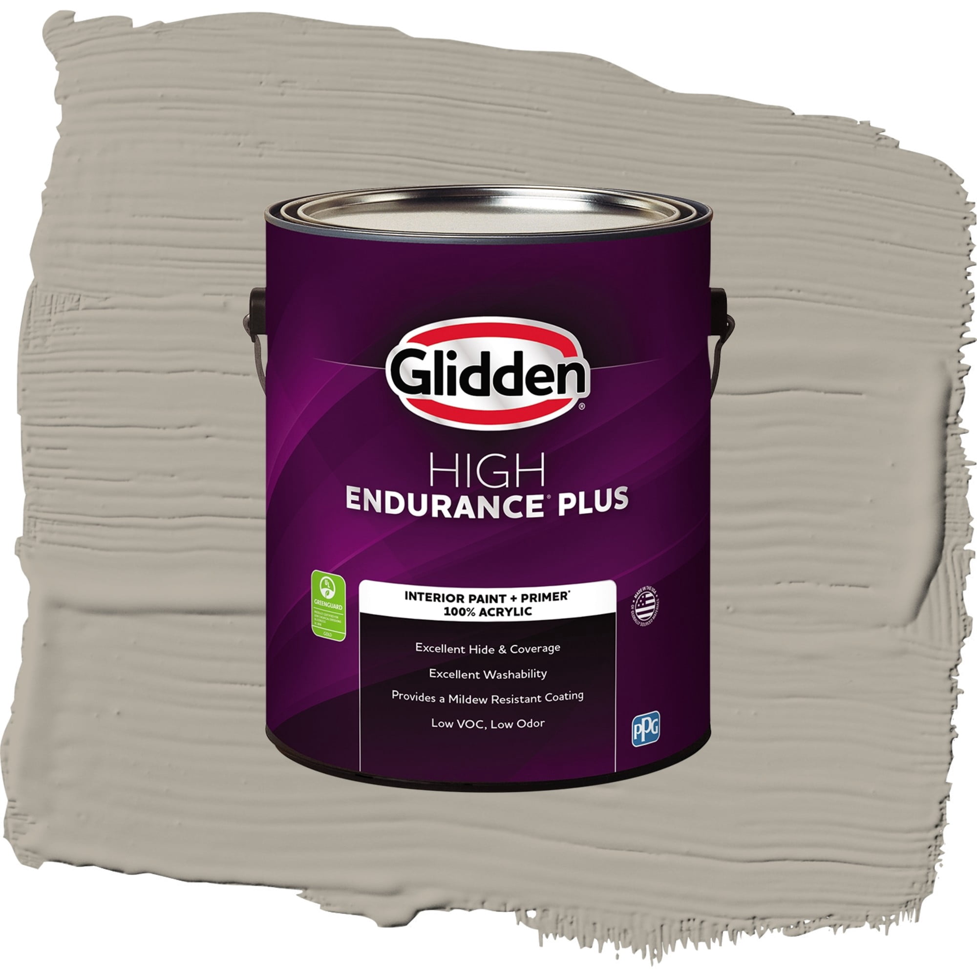 Glidden High Endurance Plus Fieldstone Semi Gloss Interior Paint and Primer, 1 Gallon