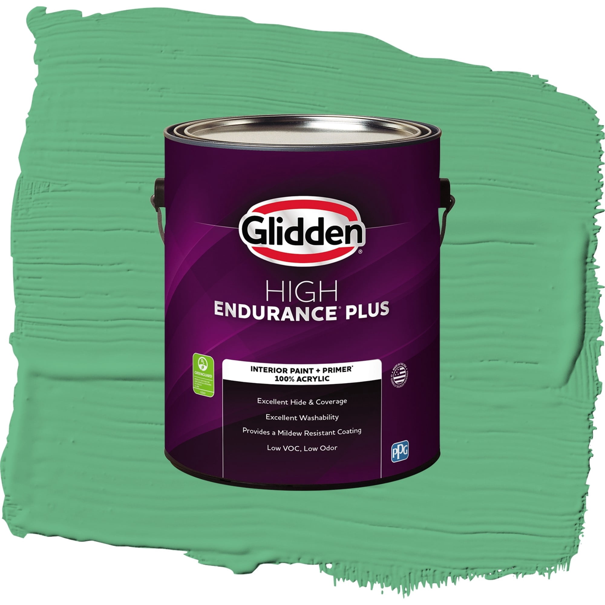 Glidden High Endurance Plus Garden Mint Flat Interior Paint and Primer, 1 Gallon