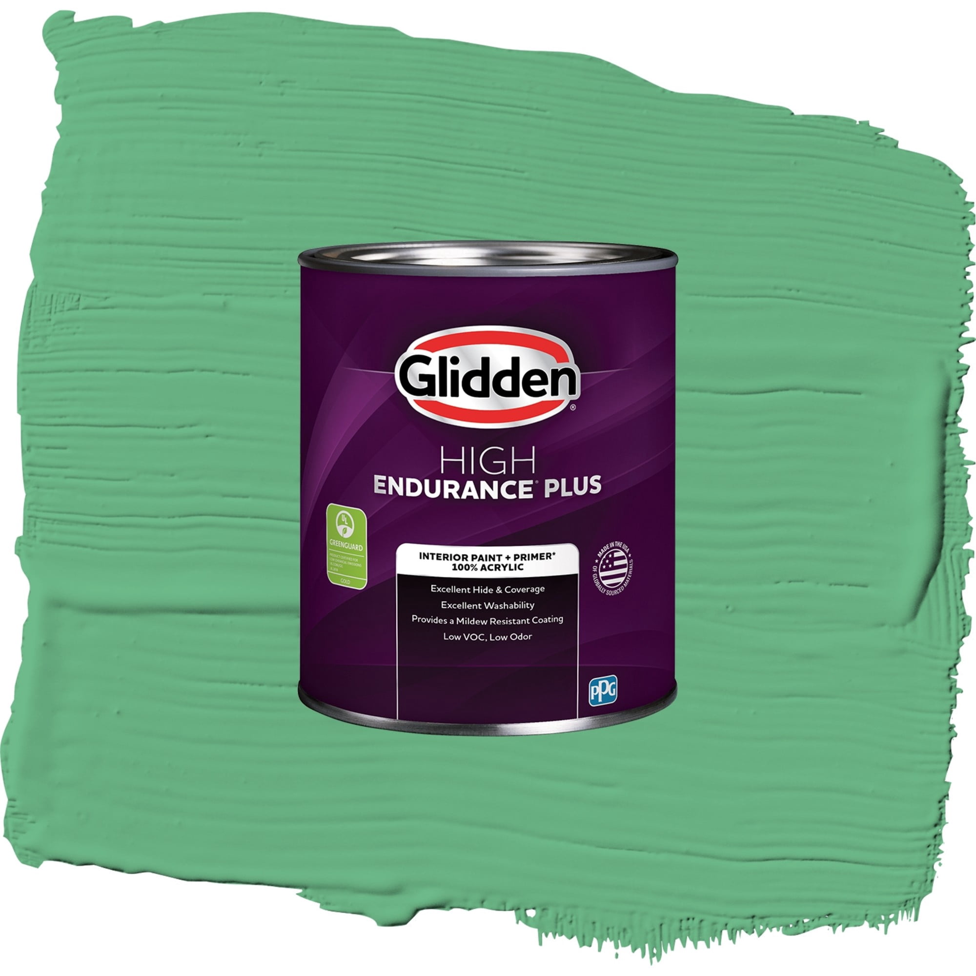 Glidden High Endurance Plus Garden Mint Flat Interior Paint and Primer, 1 Quart