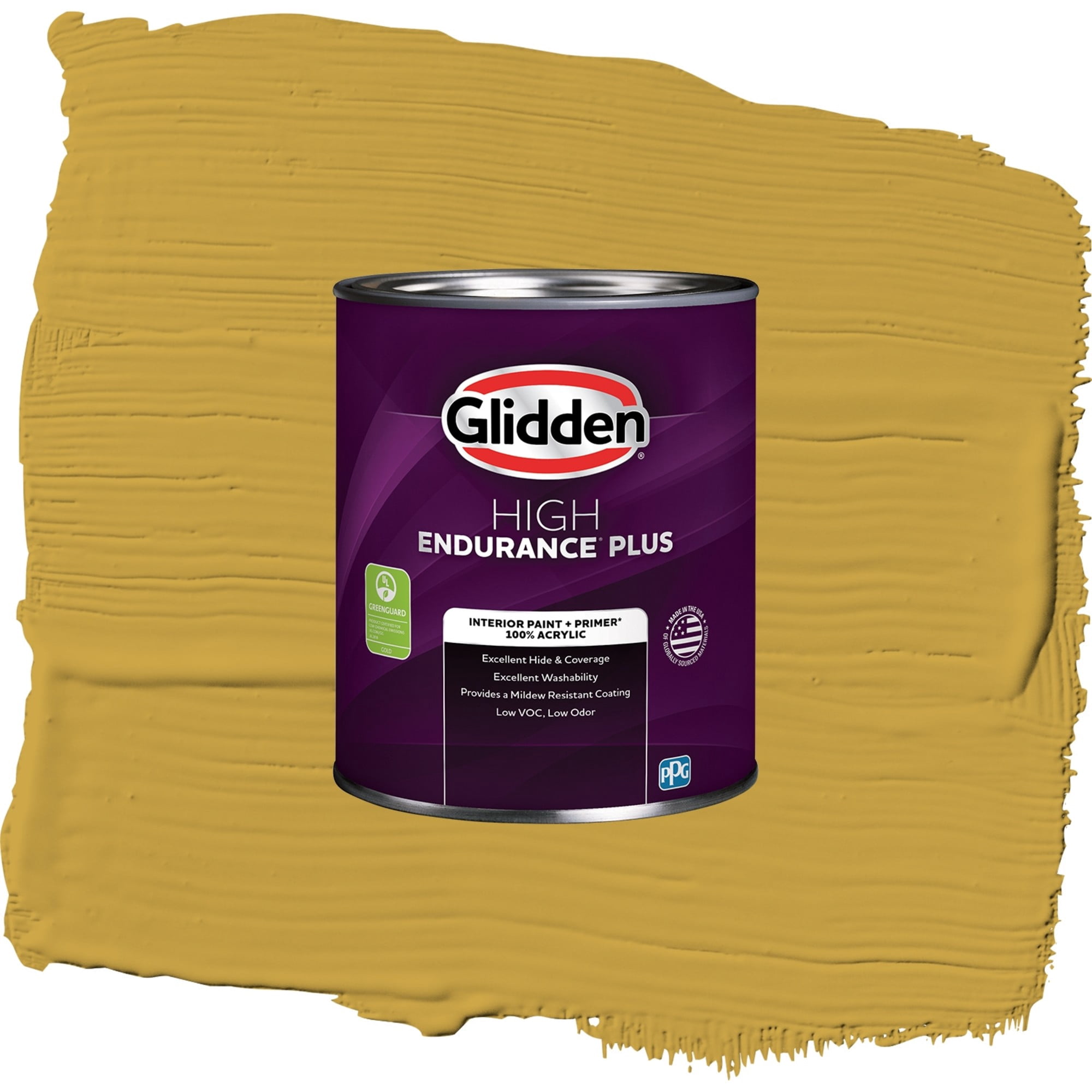 Glidden HEP Golden Field Interior Paint + Primer Semi Gloss , 1 Quart