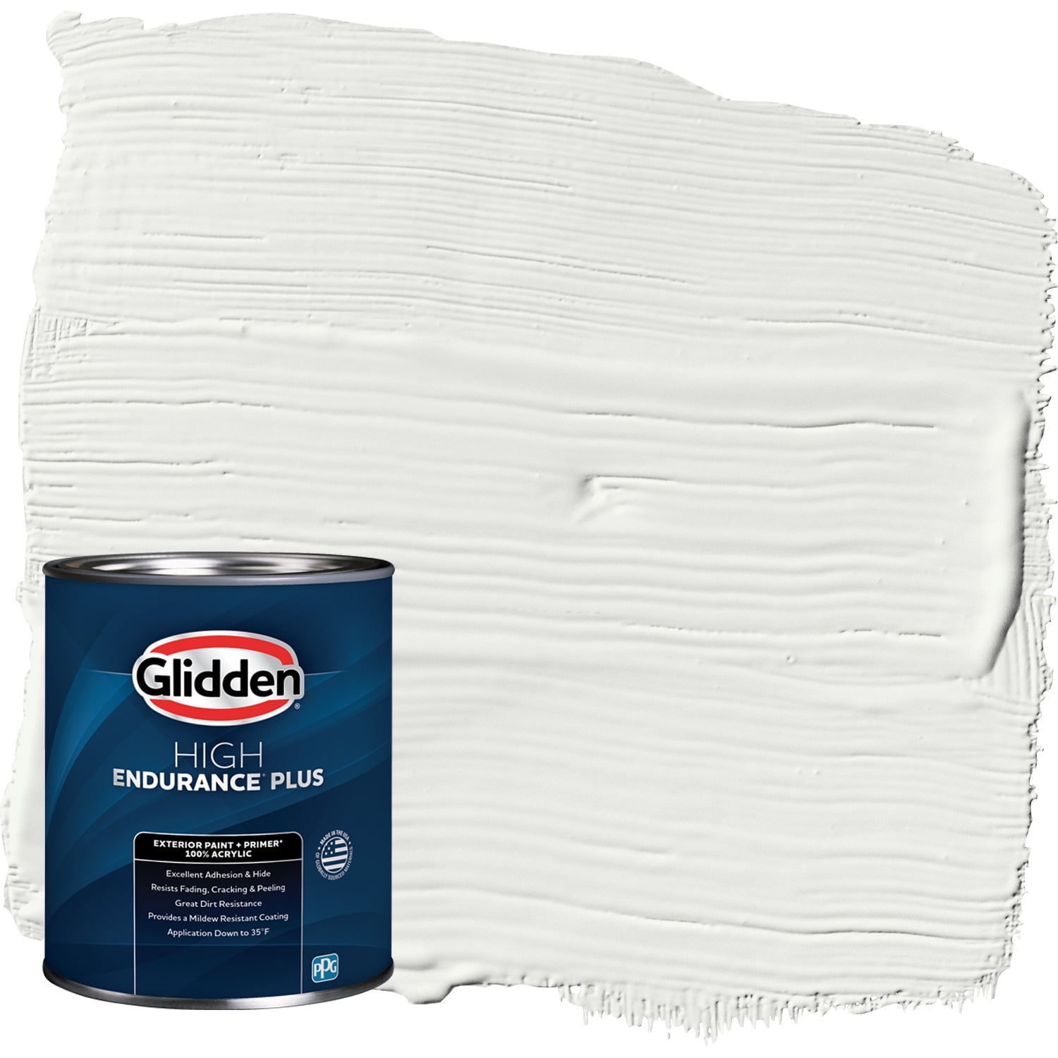 Glidden HEP GrabNGo Exterior Paint + Primer AllinOne, White, Flat