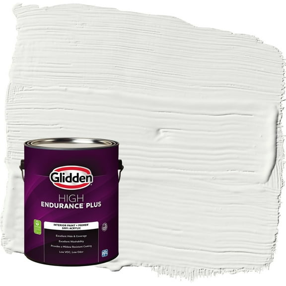 Glidden HEP Grab-N-Go White Flat Interior Paint with Primer, 1 Gallon