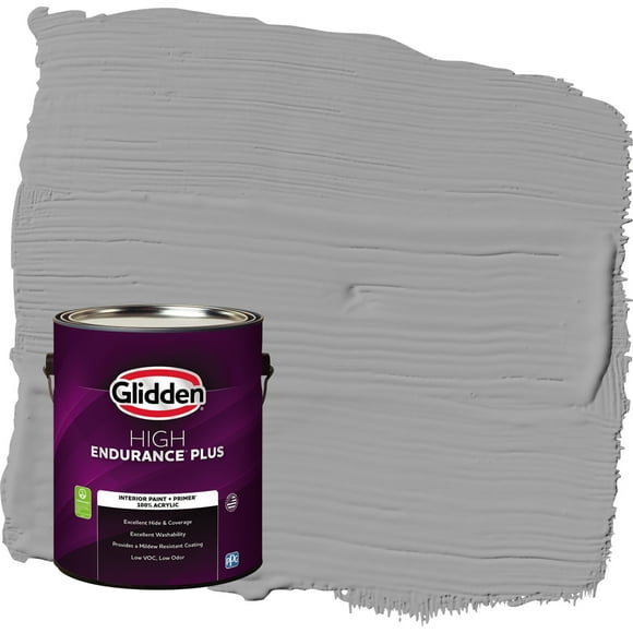 Glidden HEP Grab-N-Go Granite Grey / Gray Semi-Gloss Interior Paint with Primer, 1 Gallon
