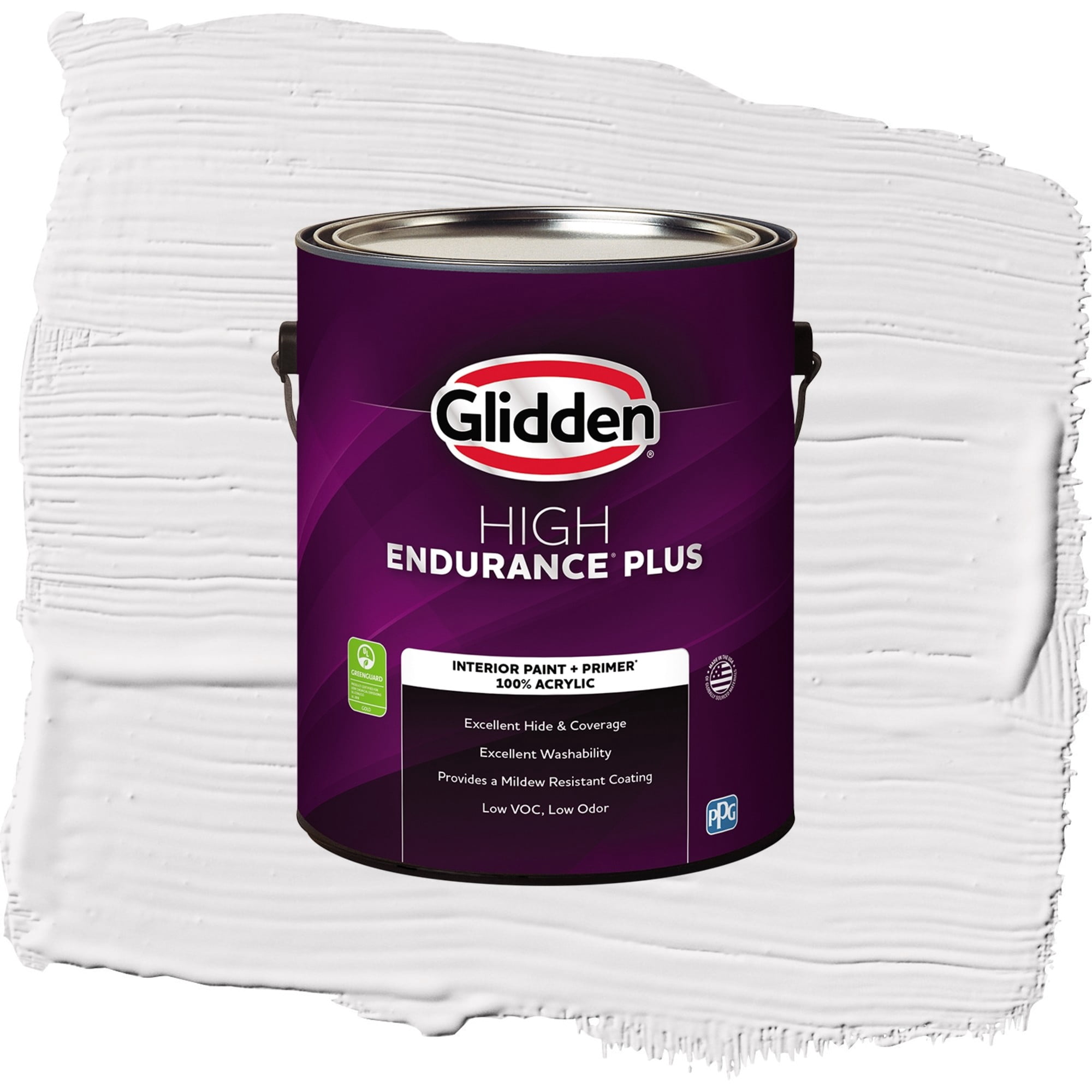 Glidden High Endurance Plus Gray Whisper Flat Interior Paint and Primer, 1 Gallon
