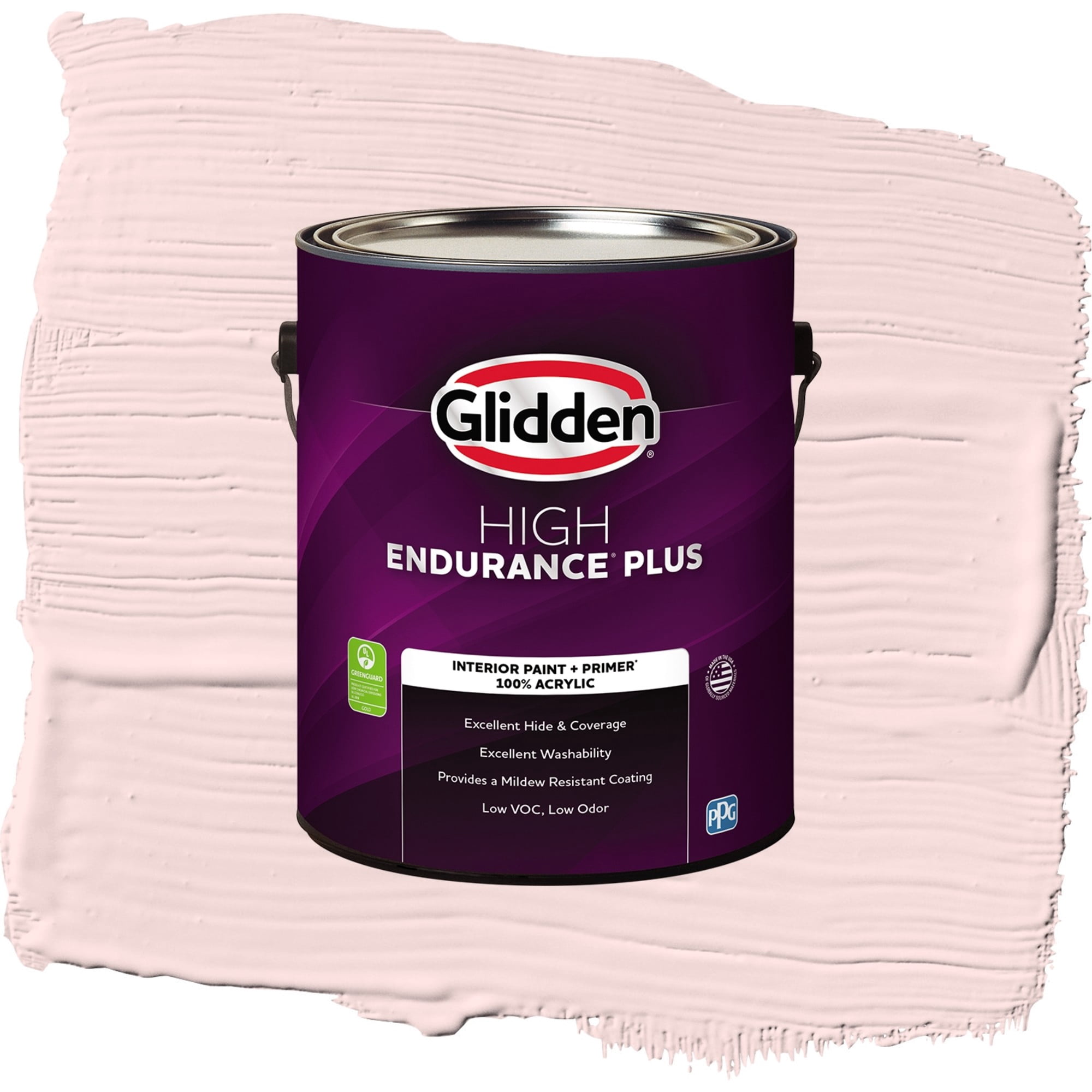 Glidden High Endurance Plus Hawaiian Shell Semi Gloss Interior Paint and Primer, 1 Gallon