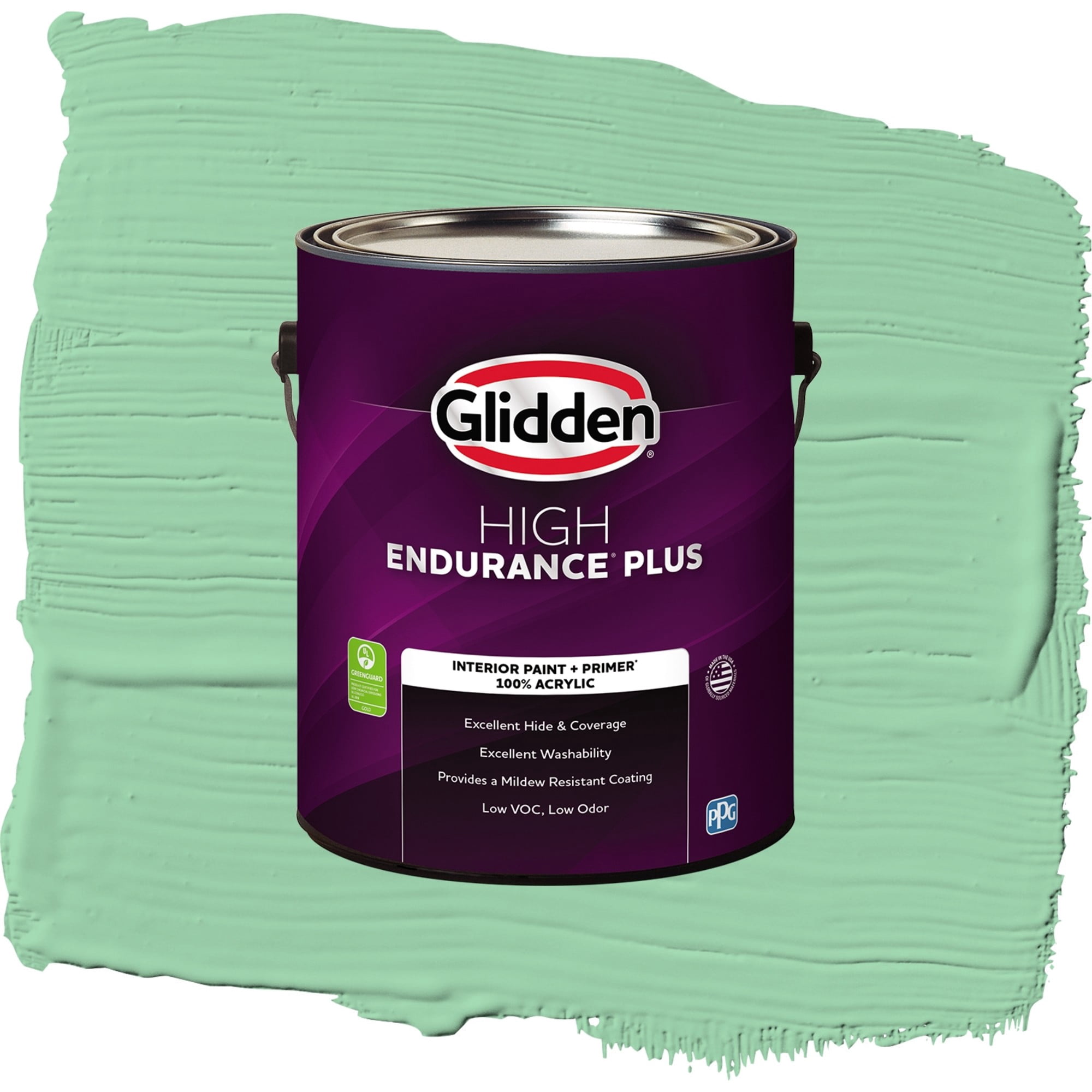 Glidden High Endurance Plus Heath Green Eggshell Interior Paint and Primer, 1 Gallon