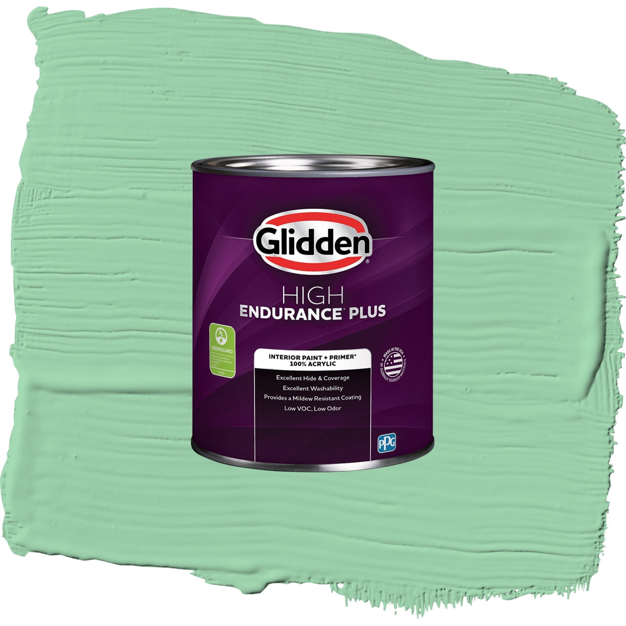 Glidden High Endurance Plus Heath Green Eggshell Interior Paint and Primer, 1 Quart