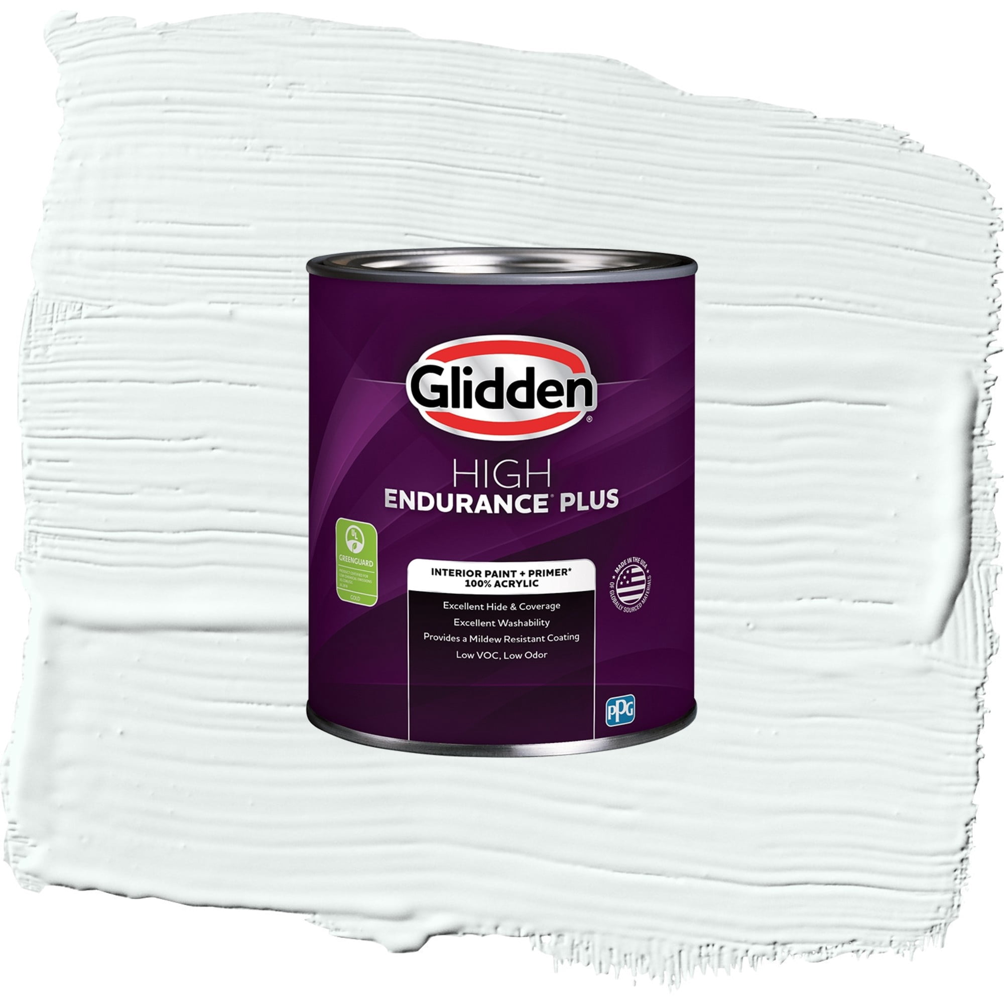 Glidden HEP Ice Castles Interior Paint + Primer Flat , 1 Quart