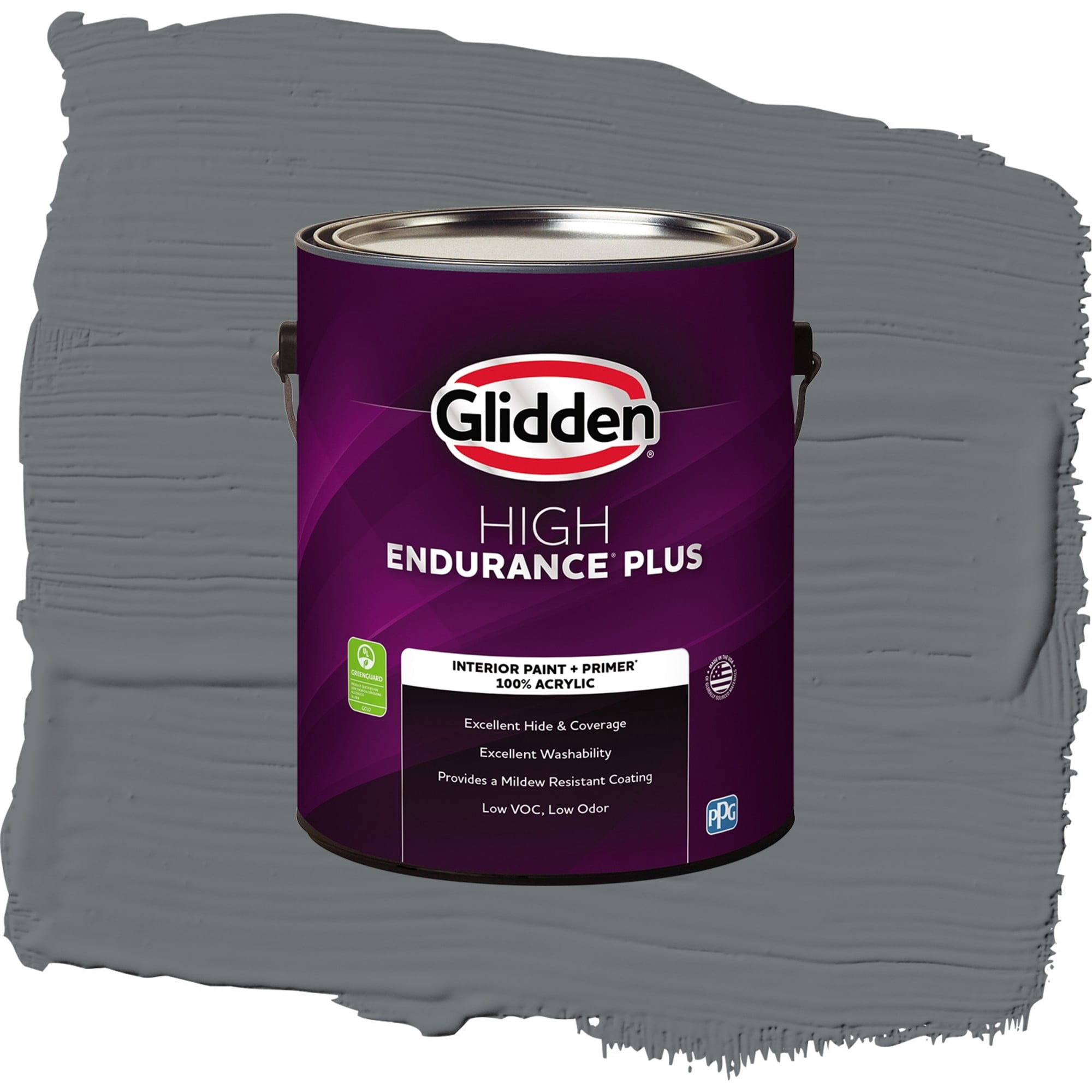 Glidden High Endurance Plus Improbable Eggshell Interior Paint and Primer, 1 Gallon